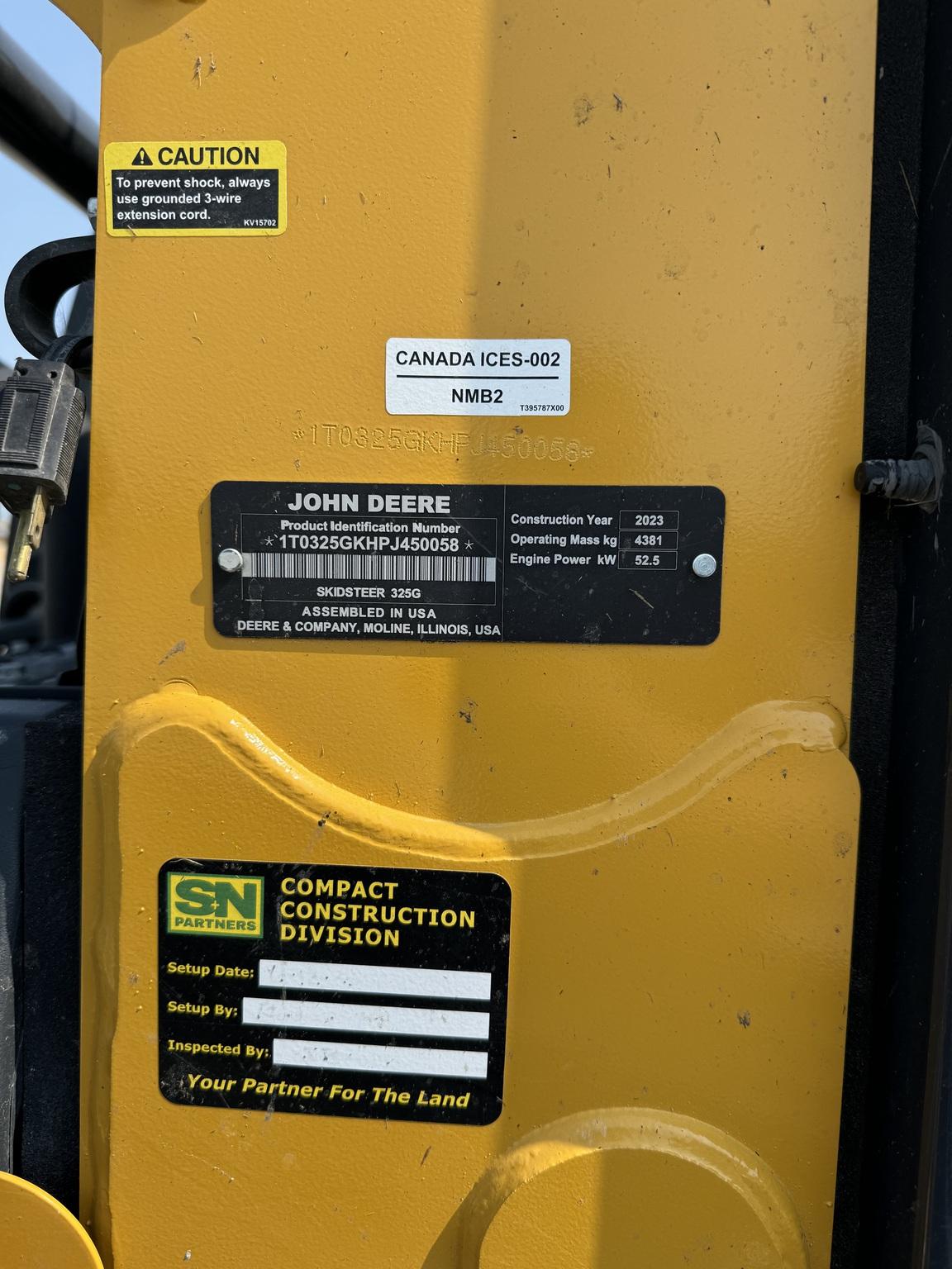 2023 John Deere 325G Image