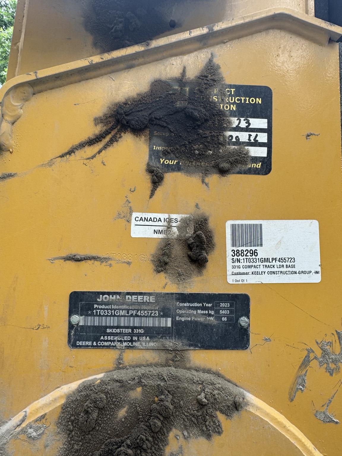 2023 John Deere 331G Image