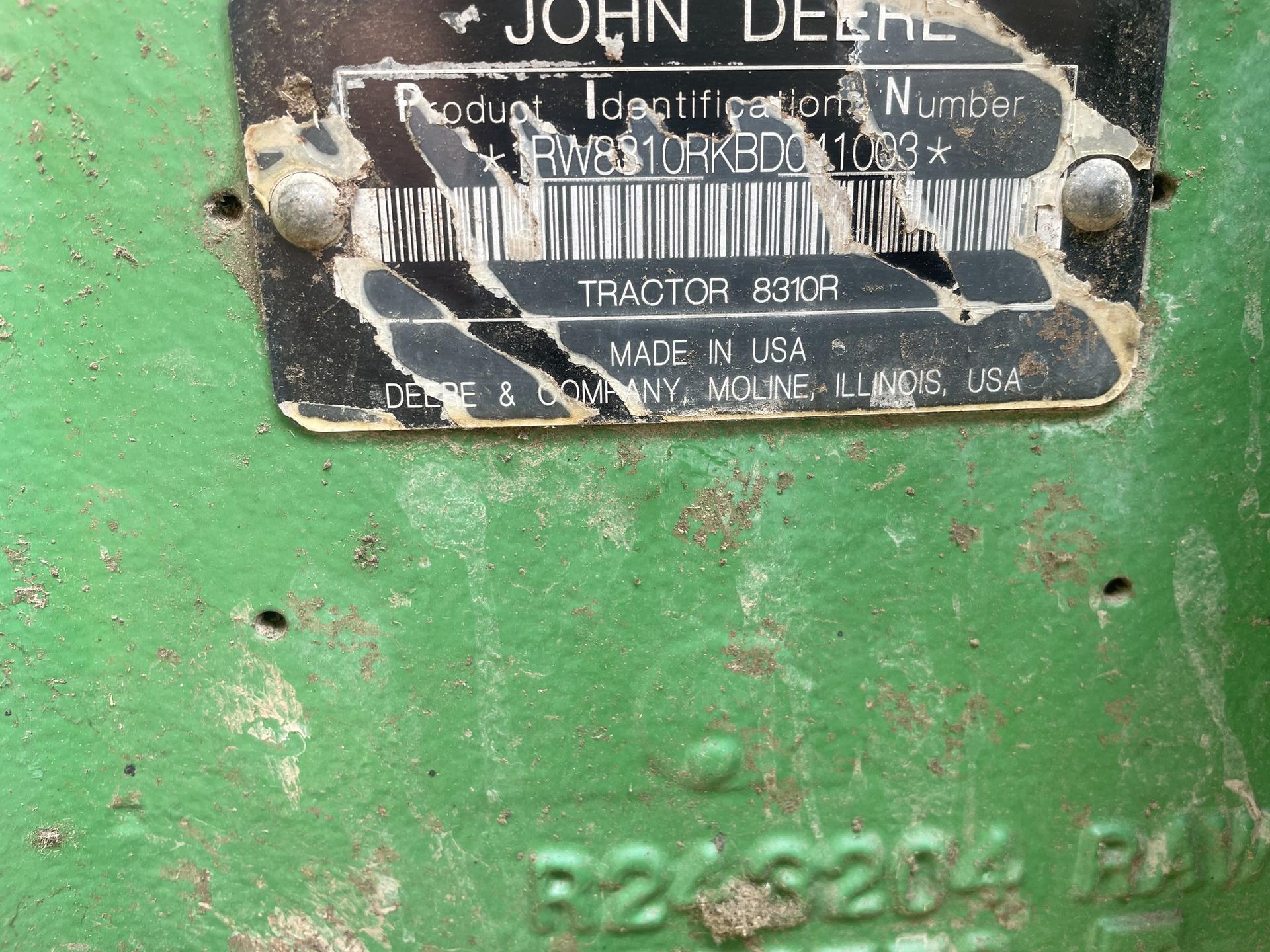 2011 John Deere 8310R Image
