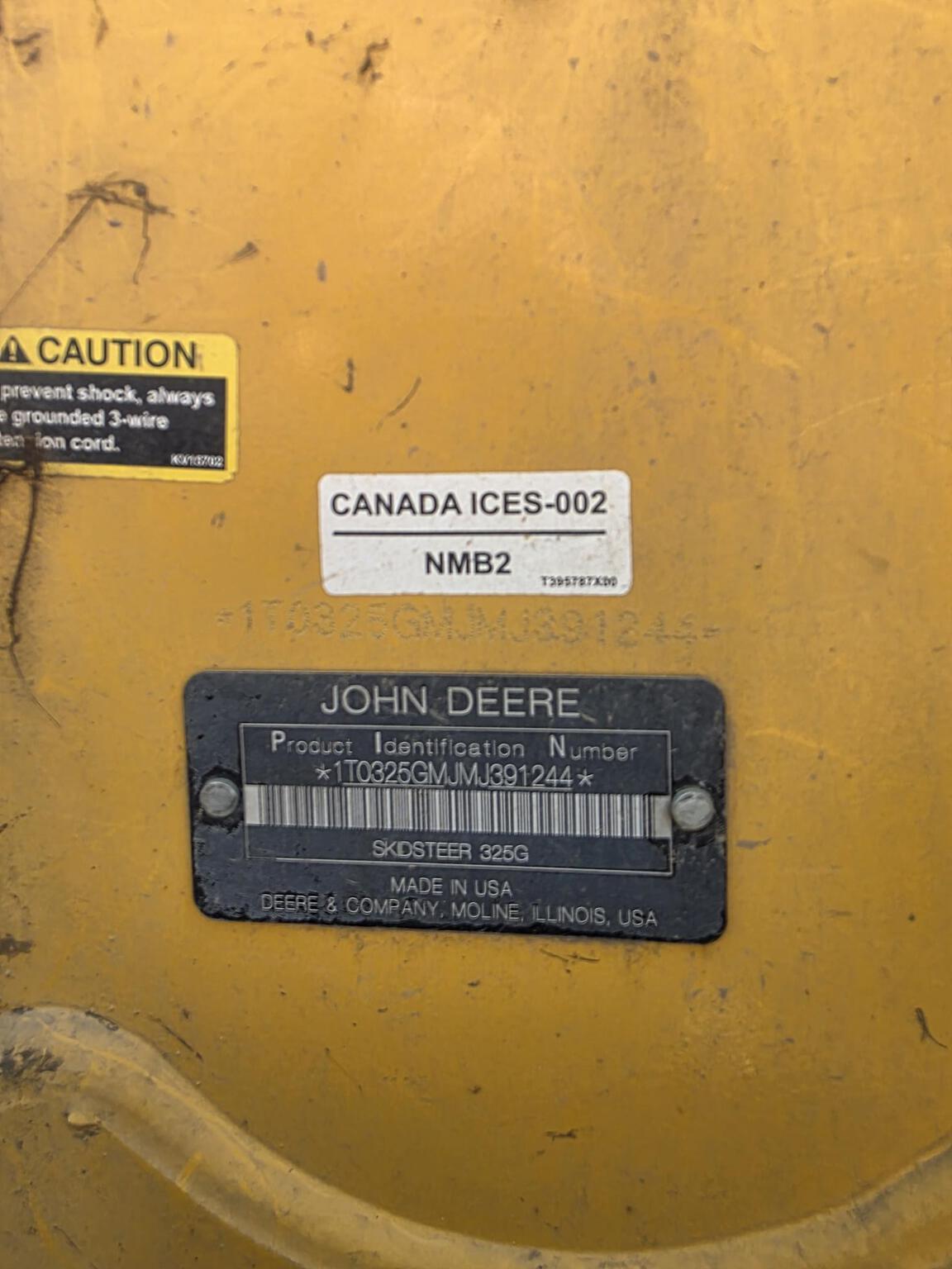 2021 John Deere 325G Image