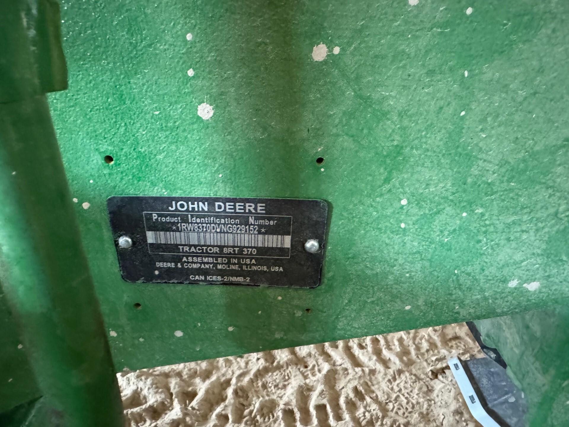 2023 John Deere 8RT 370 Image