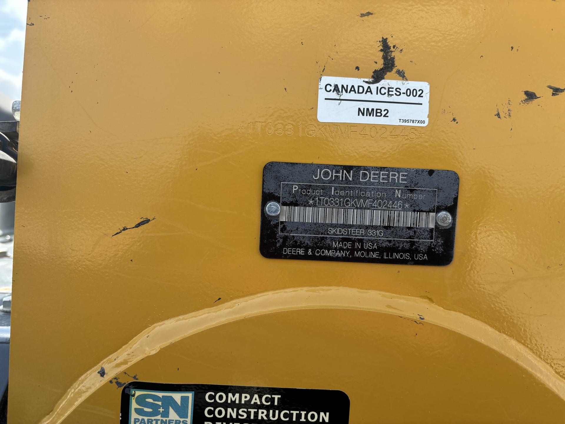 2021 John Deere 331G Image