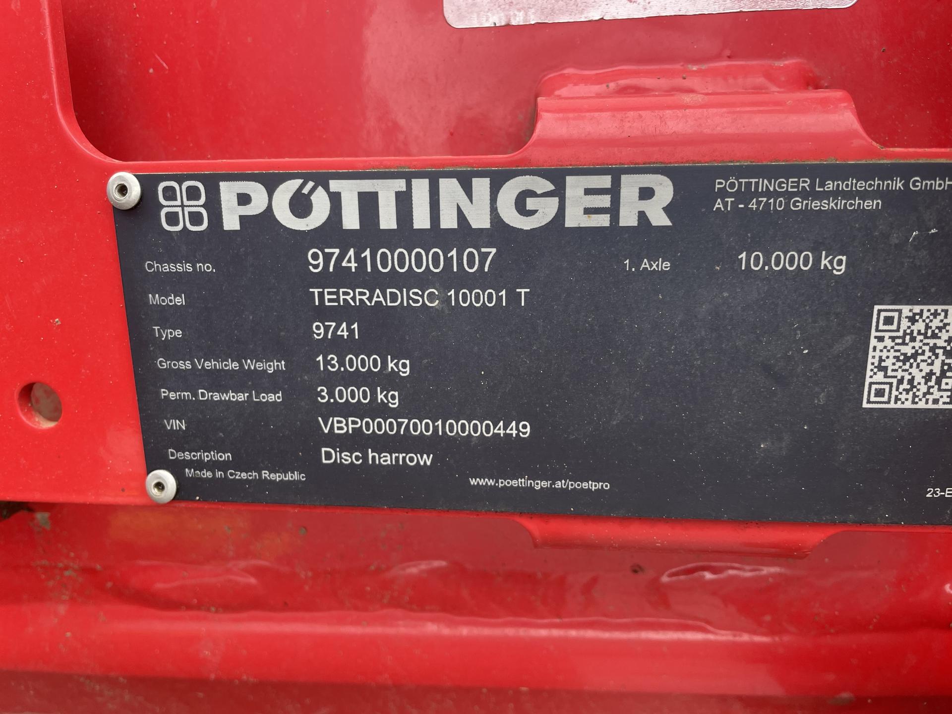 2020 Pottinger TERRA DISC 10001 Image