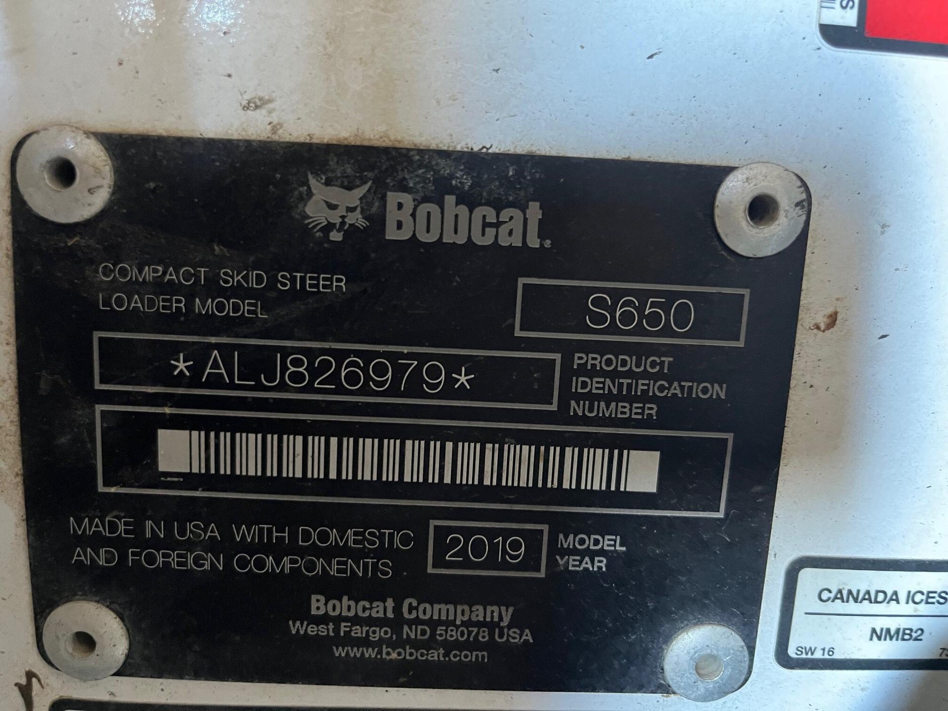 2019 Bobcat S650 Image