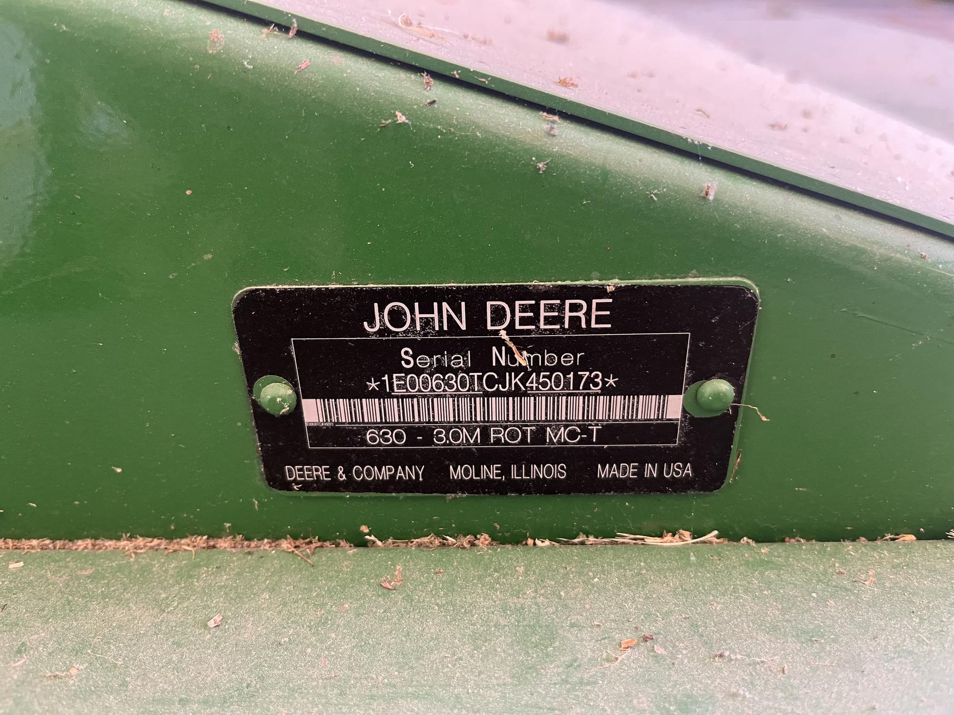 2019 John Deere 630 Image
