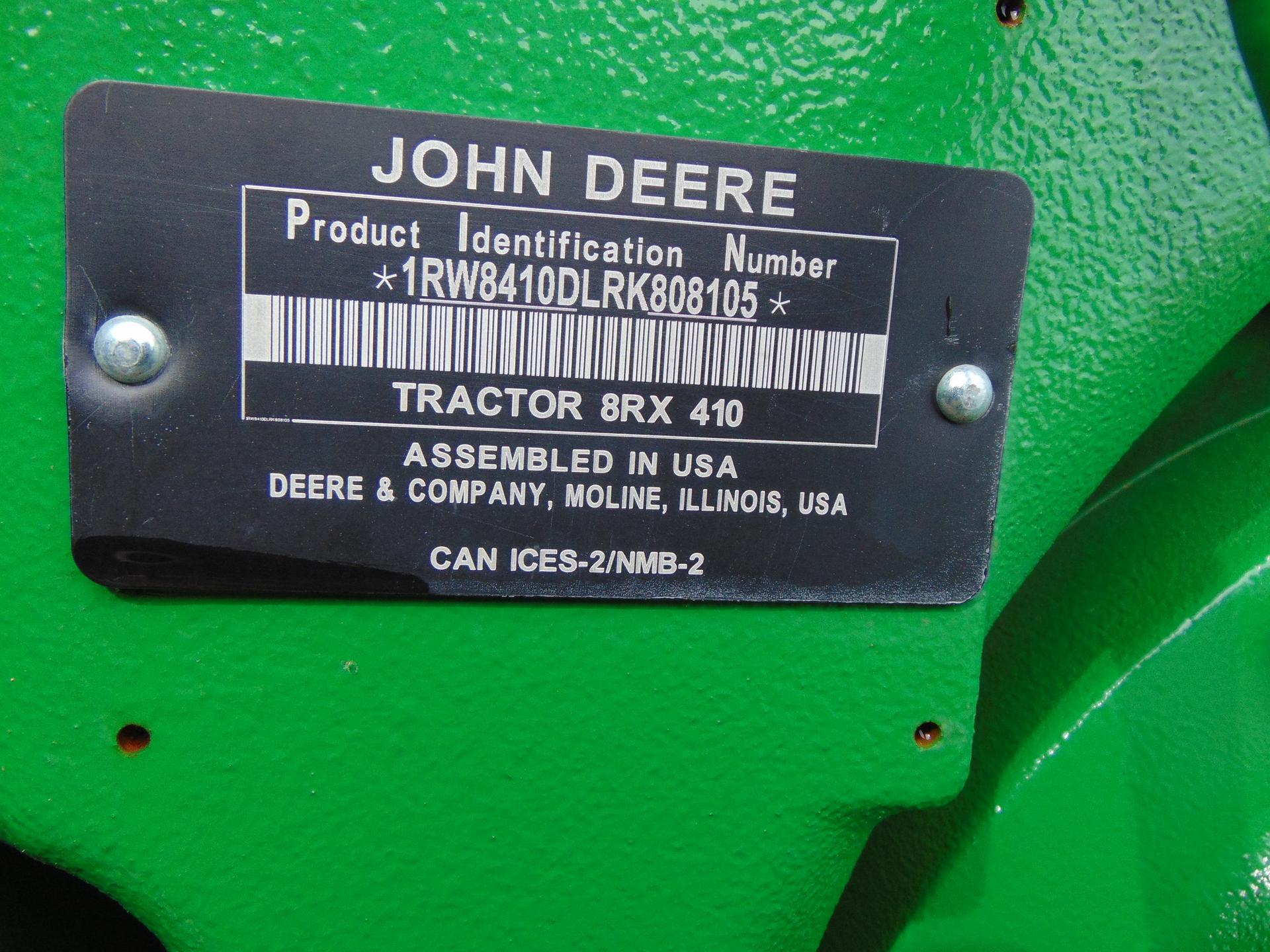 2024 John Deere 8RX 410 Image