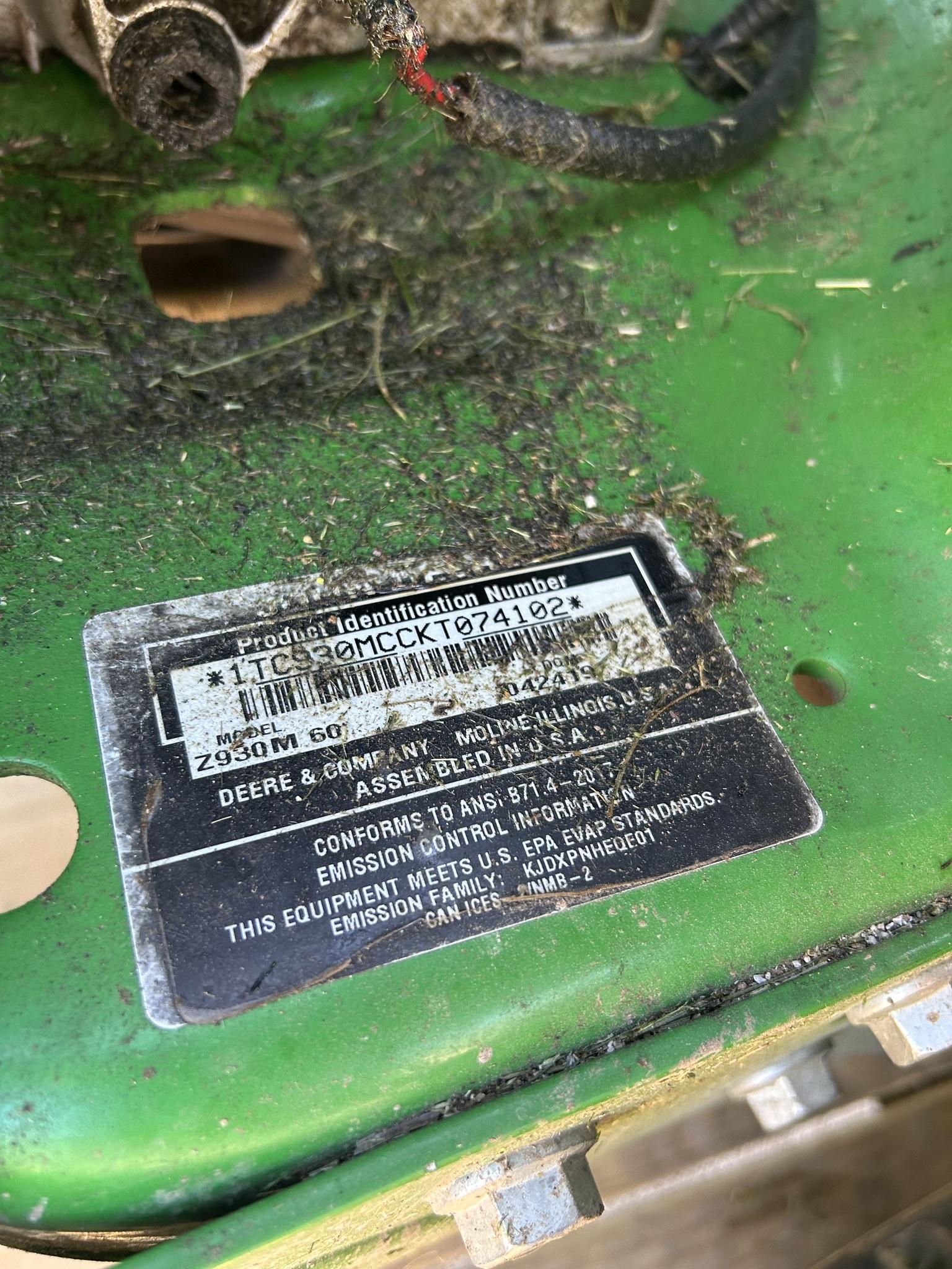 2019 John Deere Z930M Image