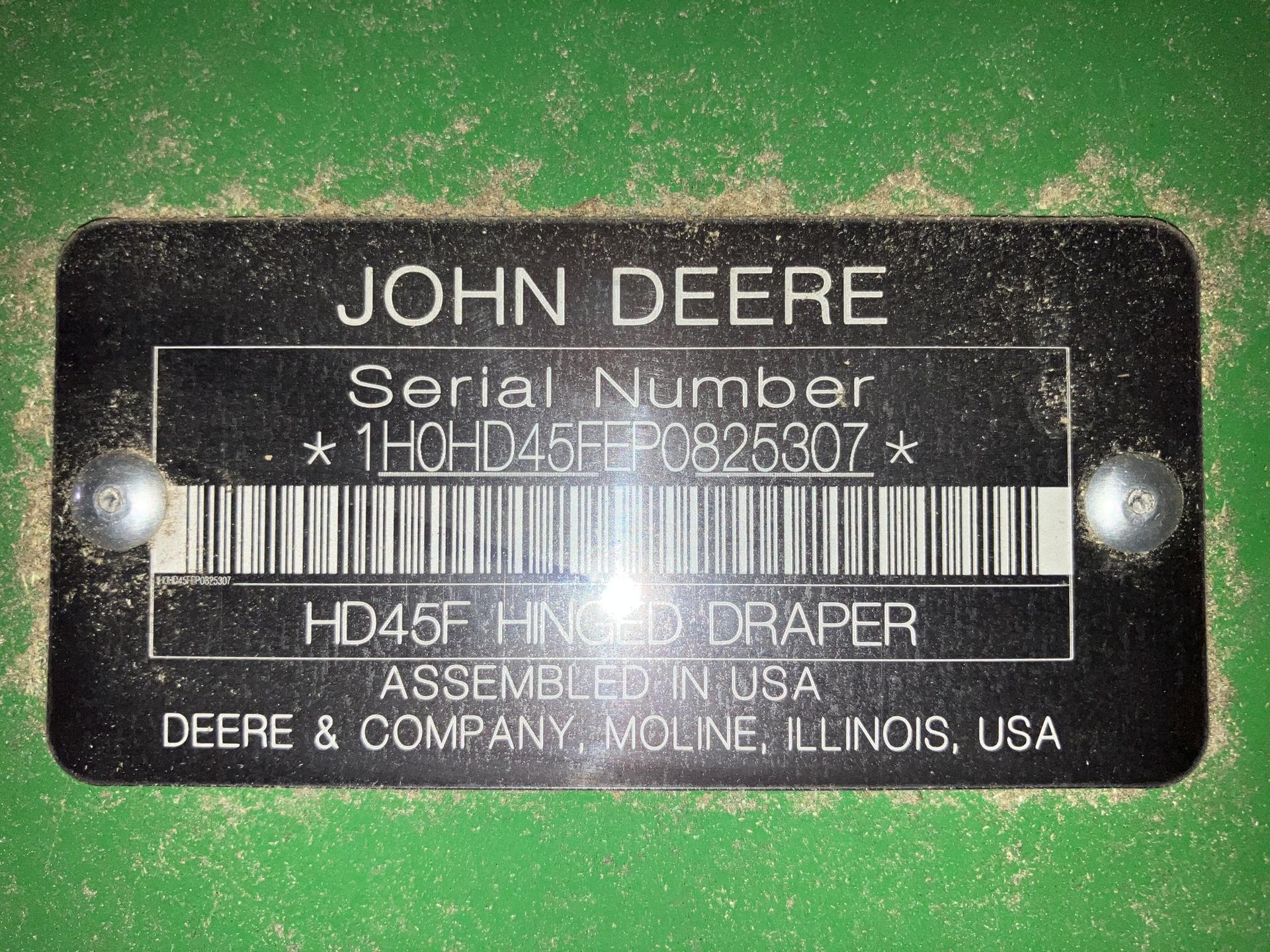 2023 John Deere HD45F Image