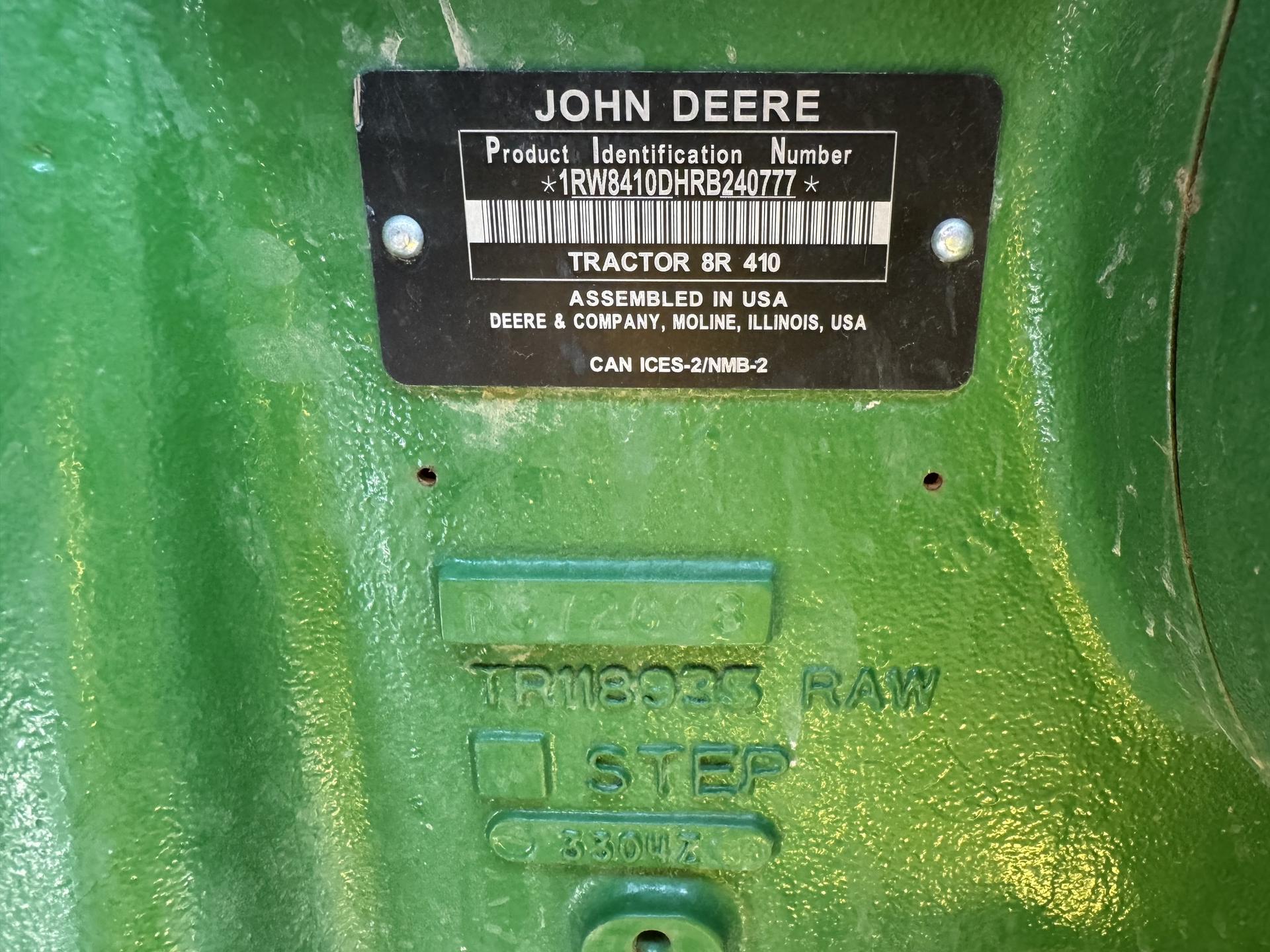 2024 John Deere 8R 410 Image