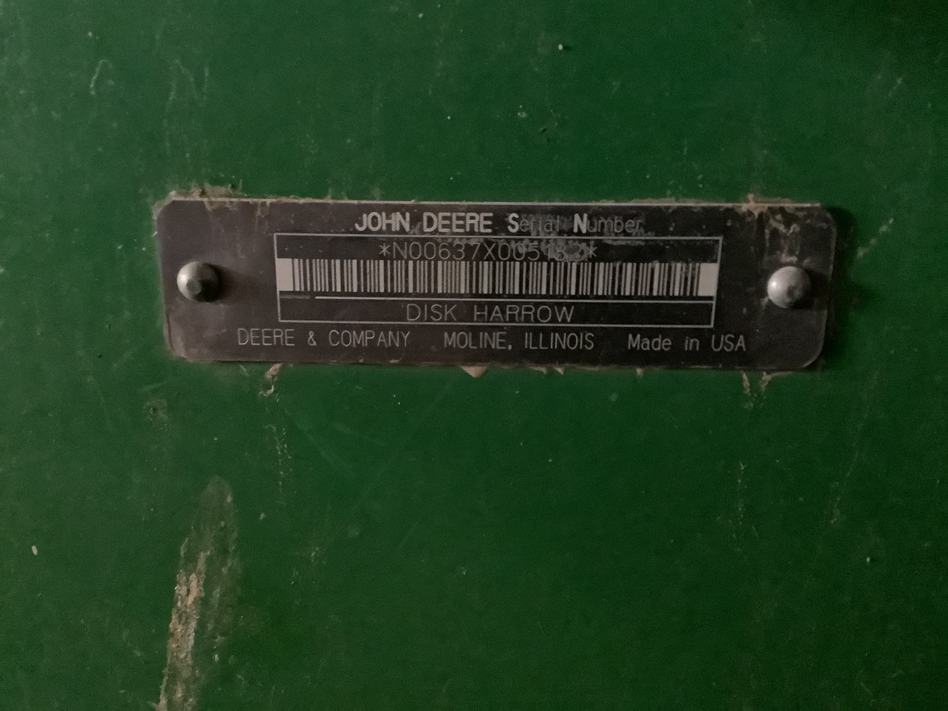 2003 John Deere 637 Image