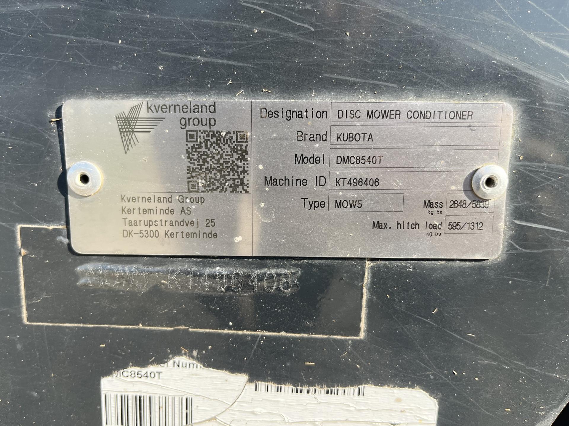 2021 Kubota DMC8540T Image