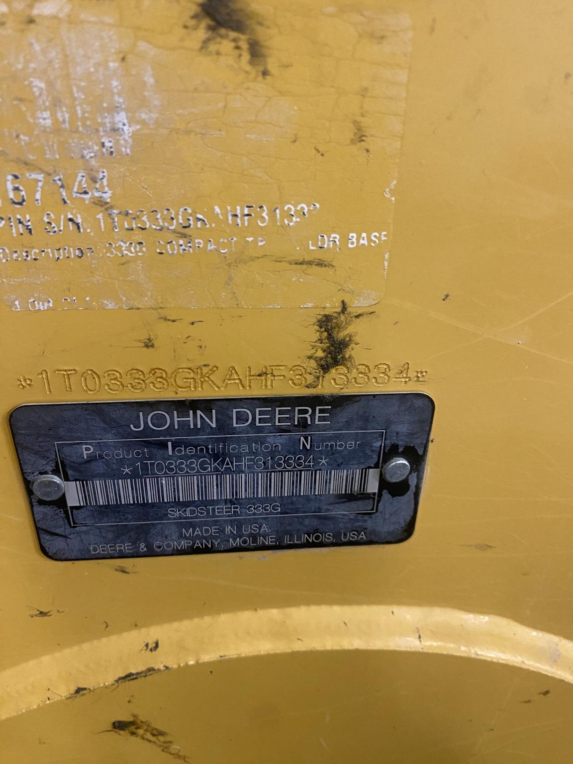 2017 John Deere 333G Image
