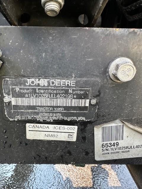 2020 John Deere 1025R Image