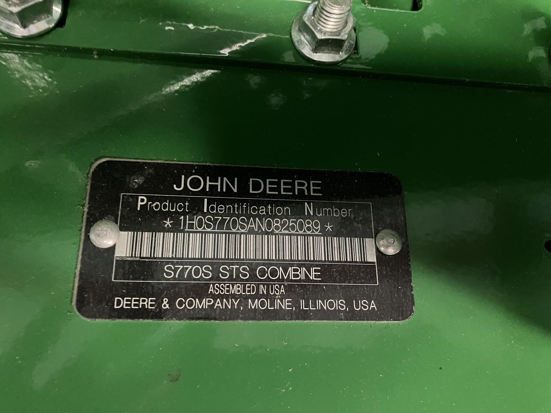 2023 John Deere S770 Image