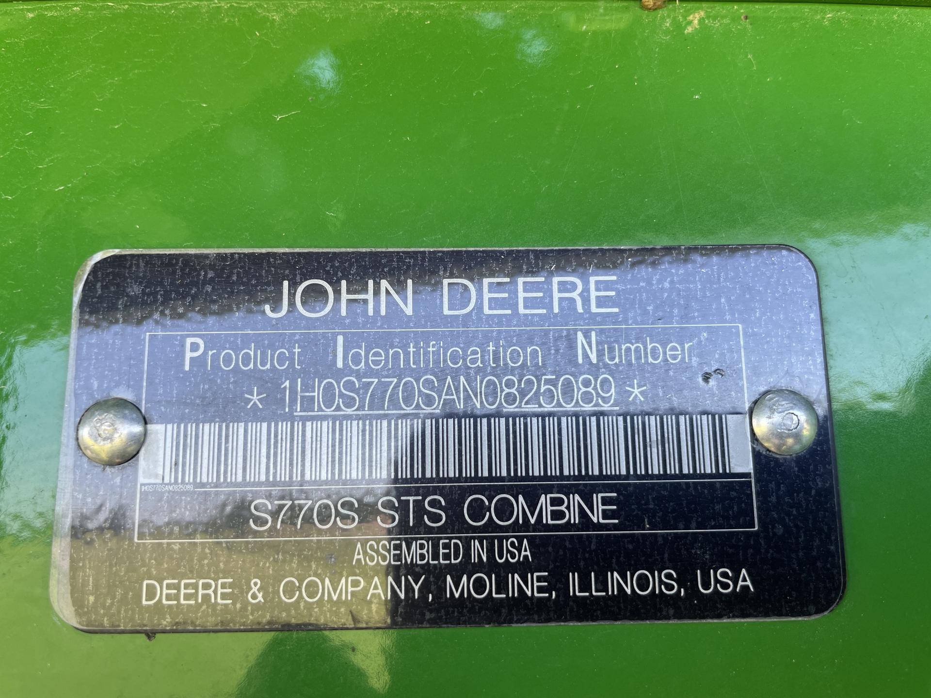 2023 John Deere S770 Image