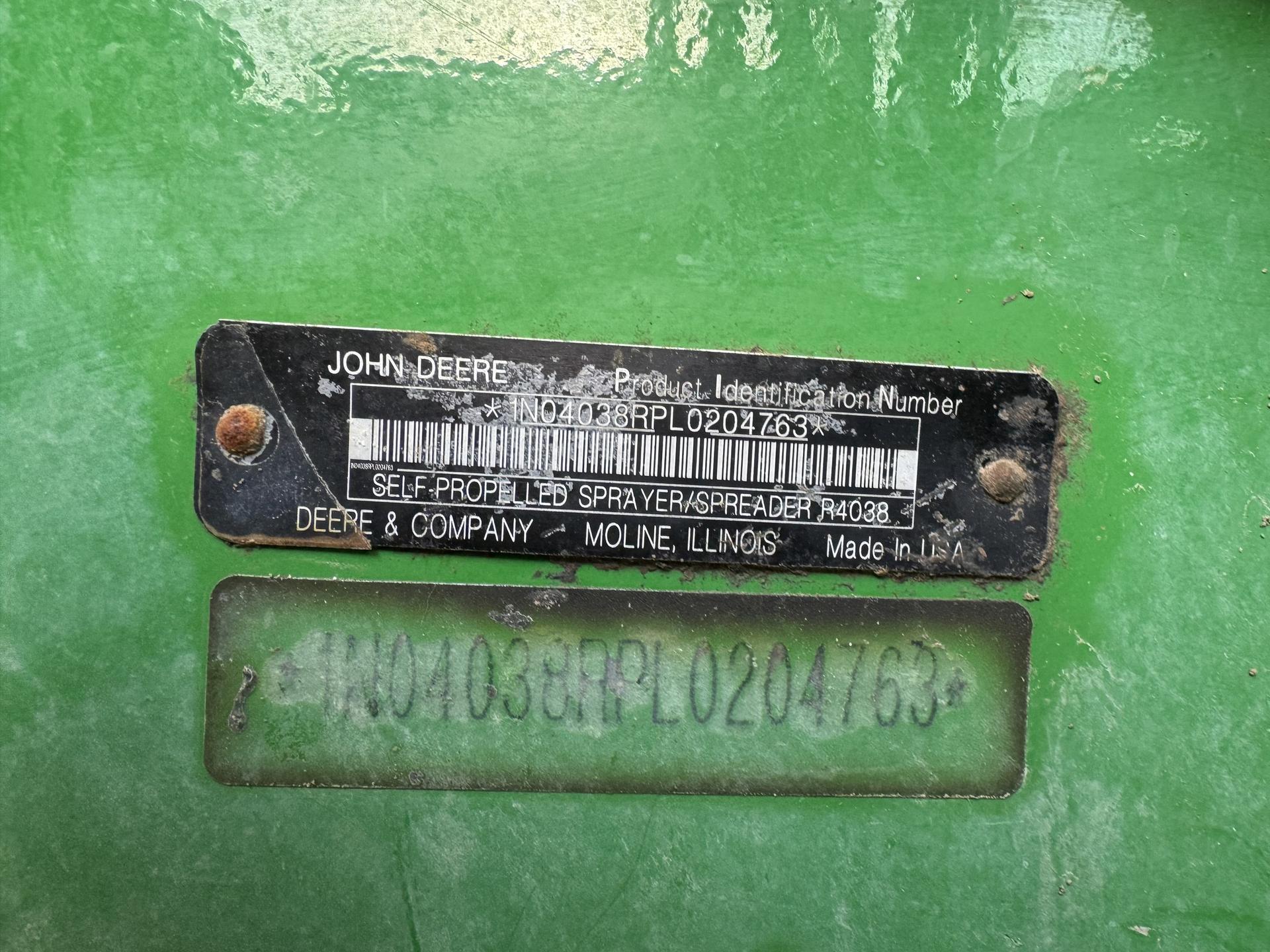 2020 John Deere R4038 Image