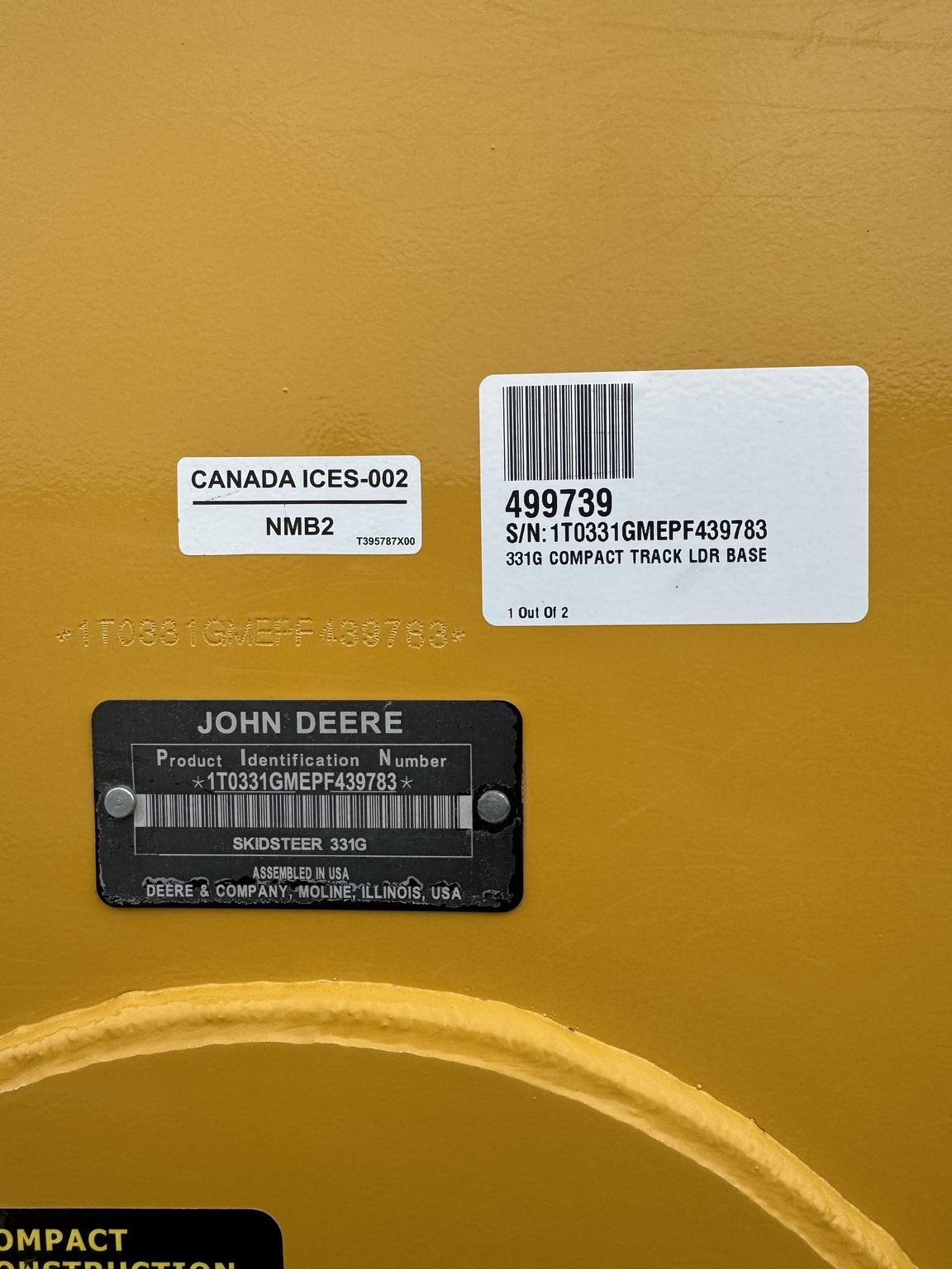 2023 John Deere 331G Image