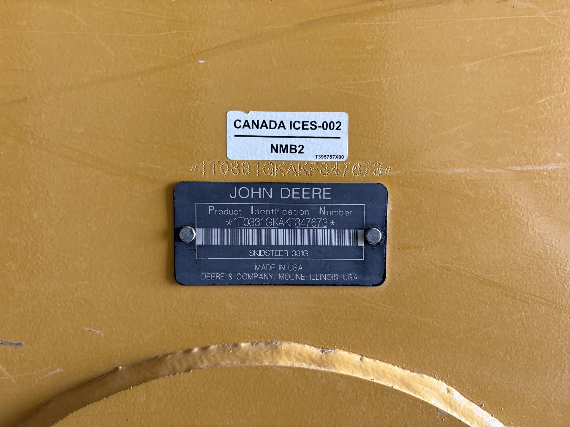 2019 John Deere 331G Image
