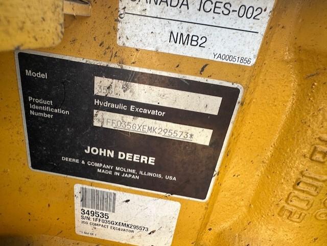 2021 John Deere 35G Image