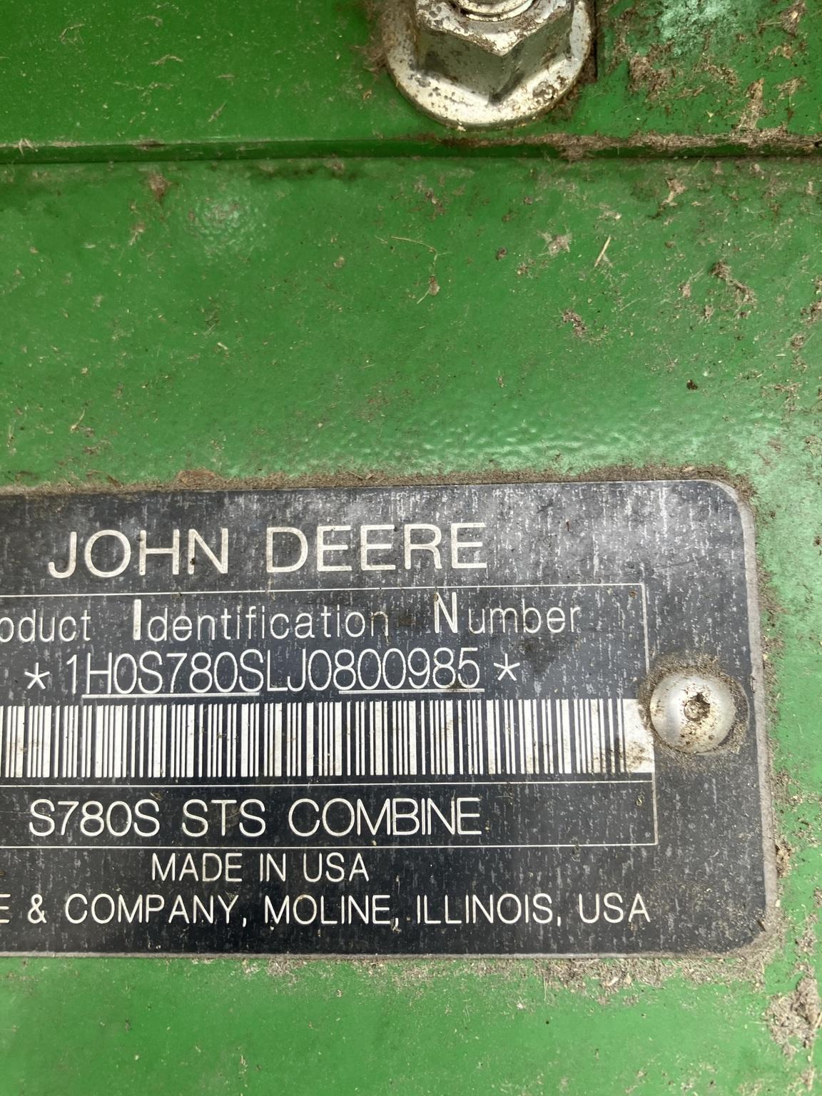 2018 John Deere S780 Image