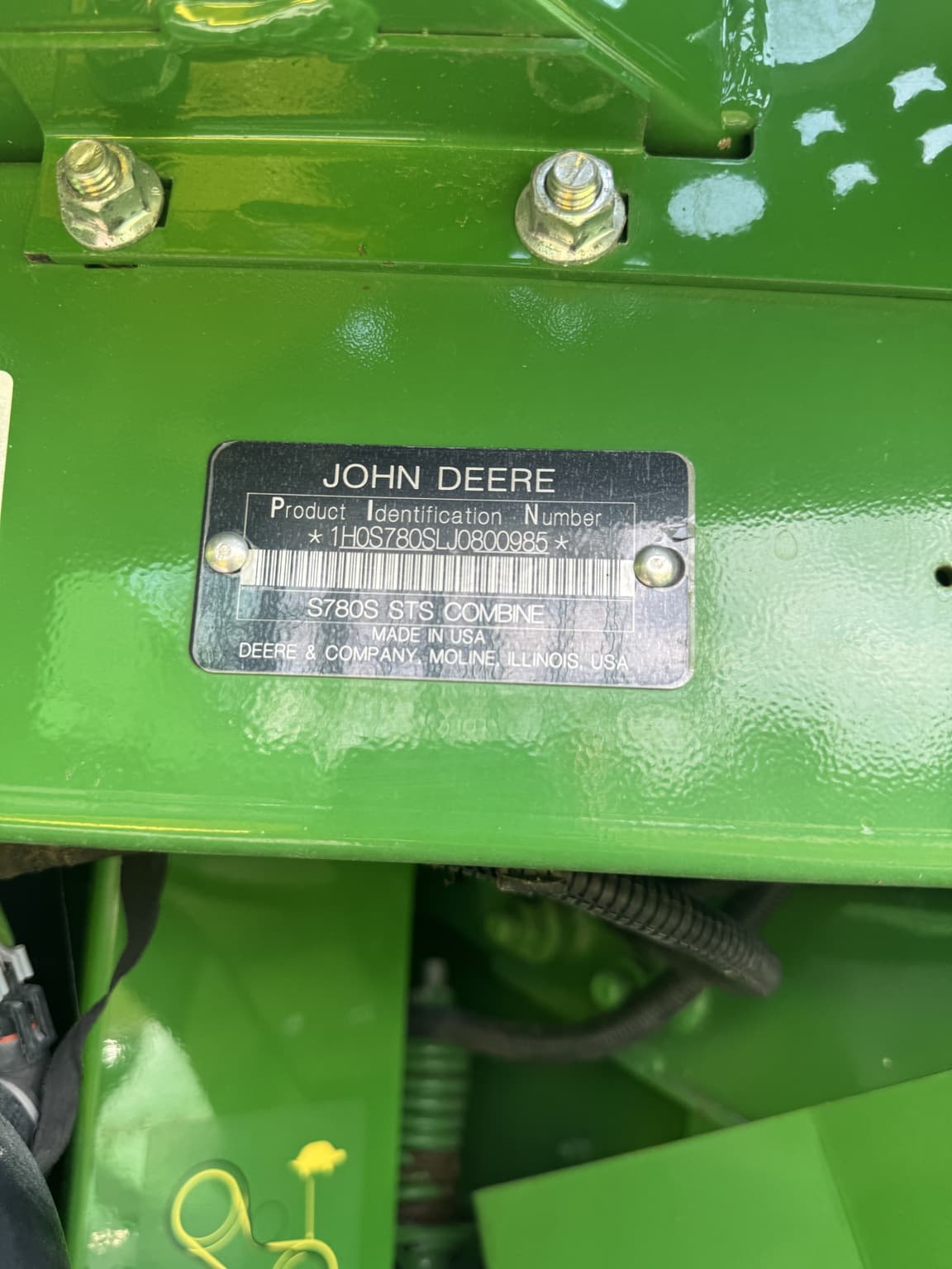 2018 John Deere S780 Image