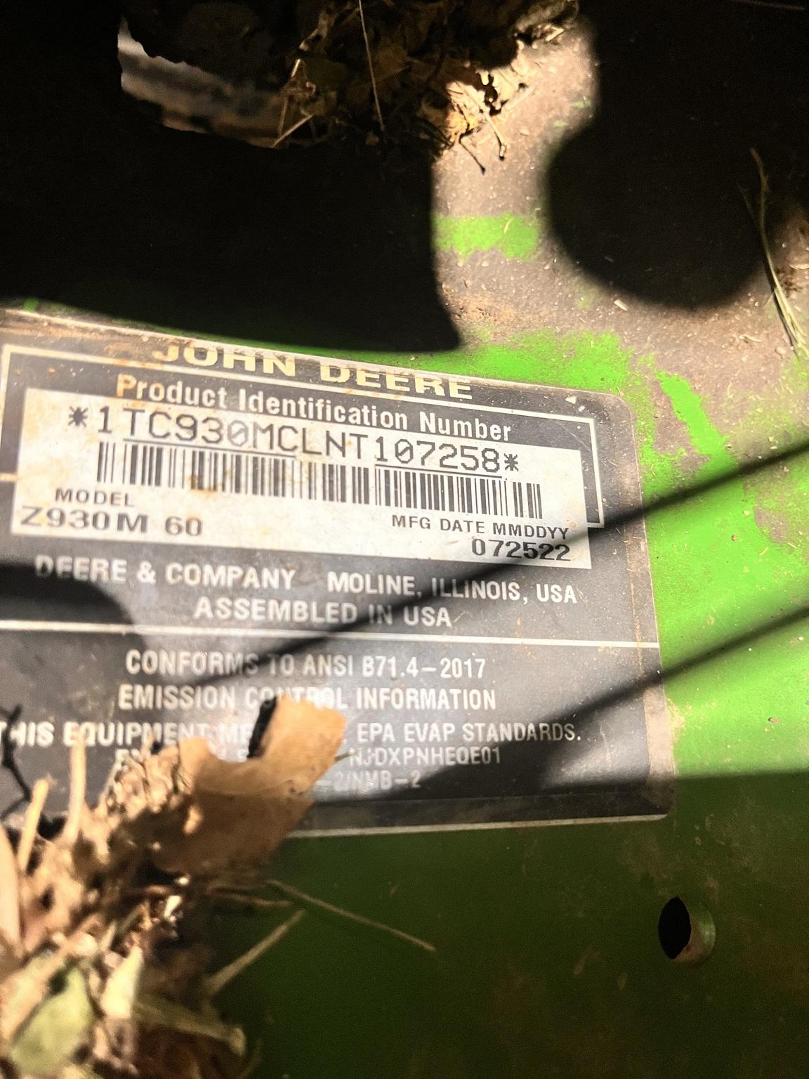 2022 John Deere Z930M Image