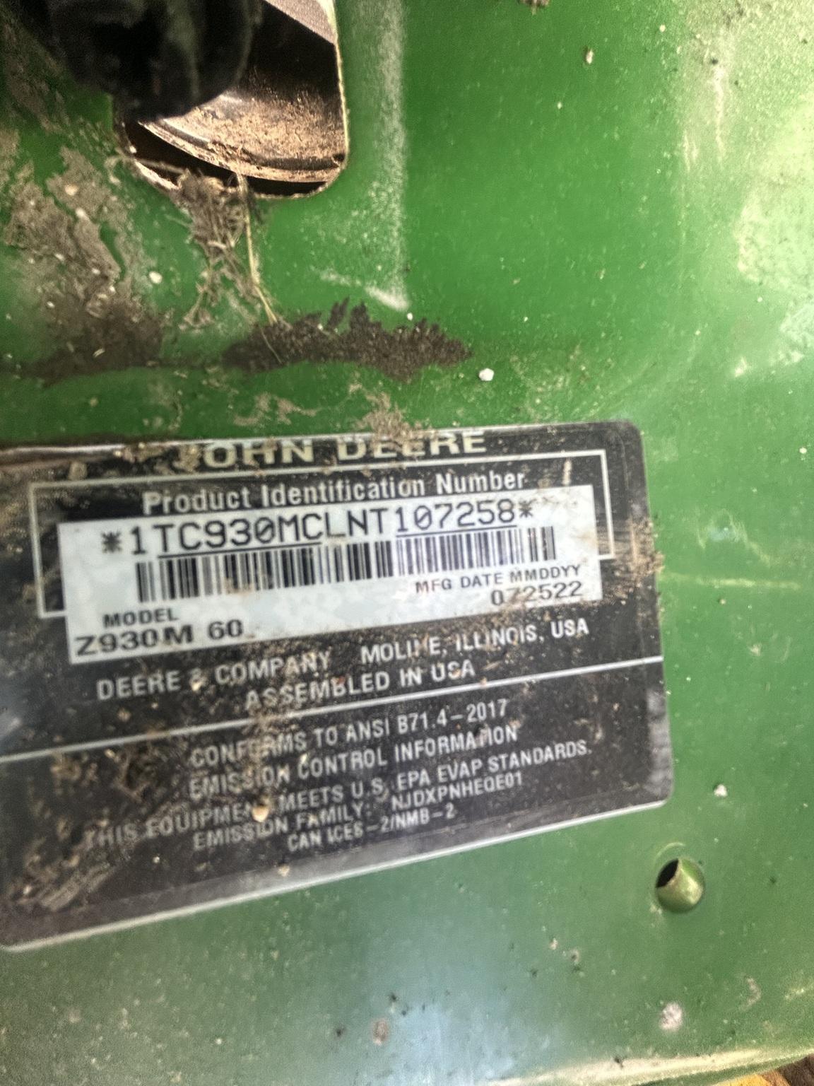 2022 John Deere Z930M Image