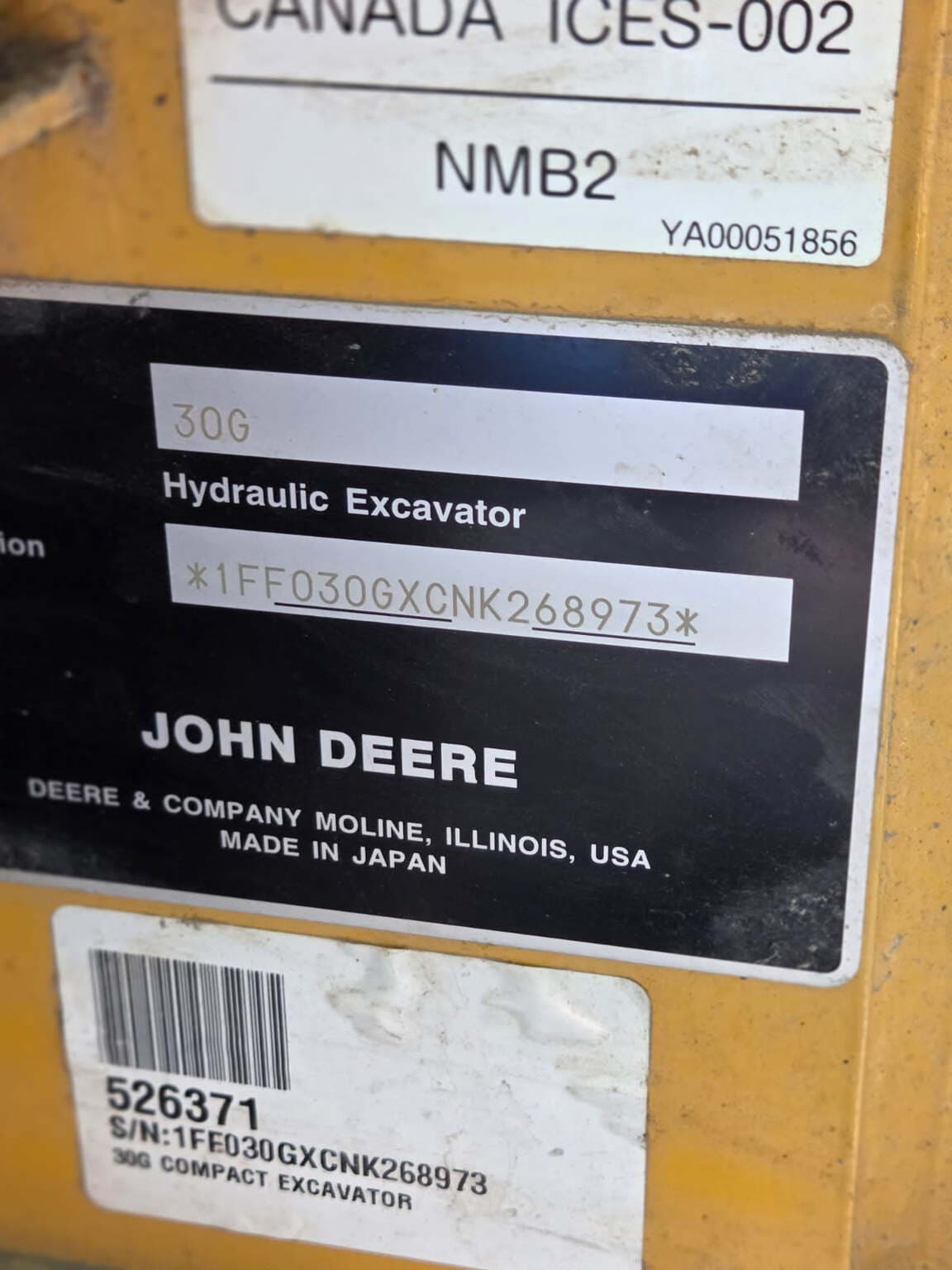 2023 John Deere 30G Image