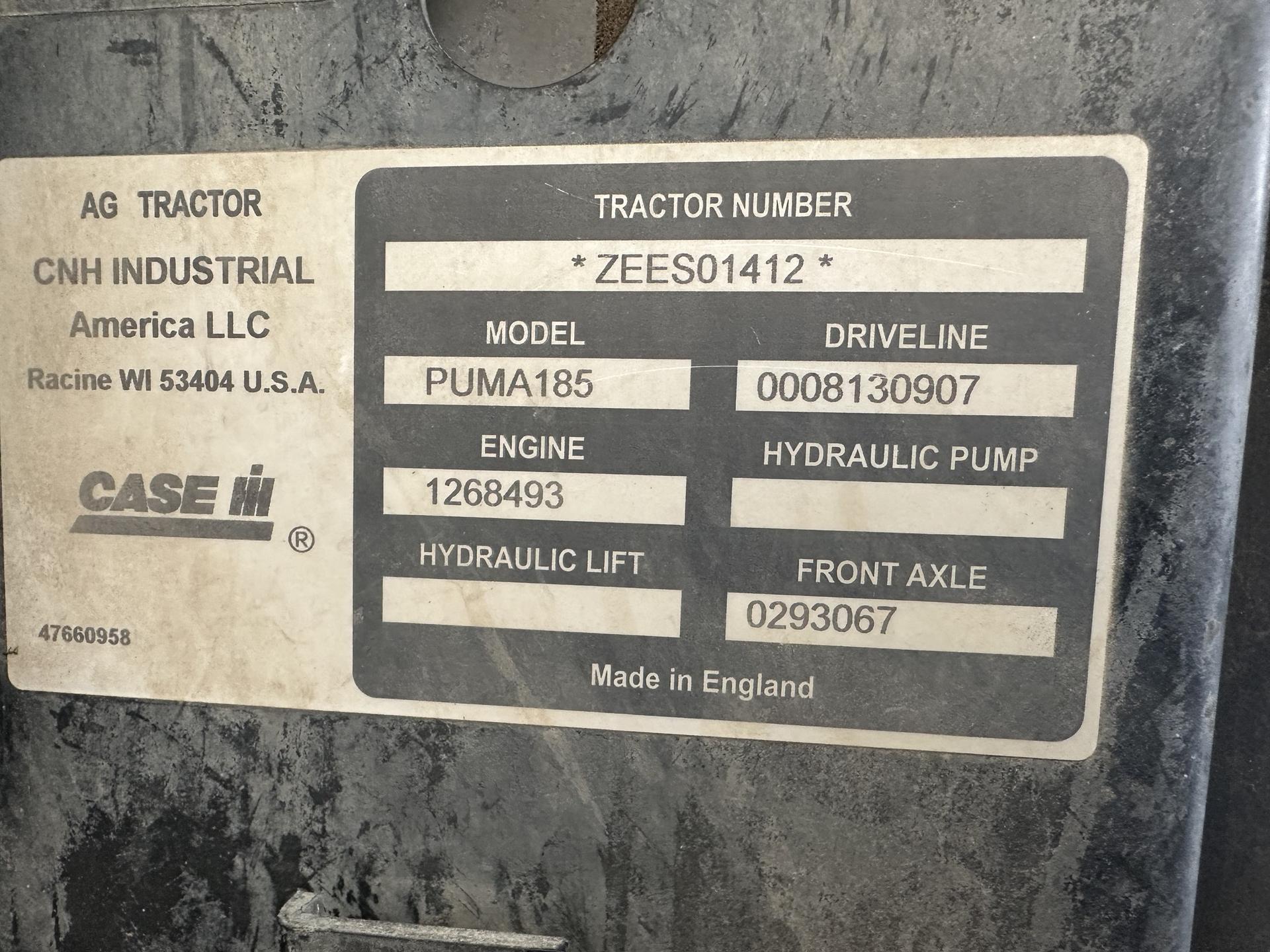 2015 Case IH Puma 185 Image