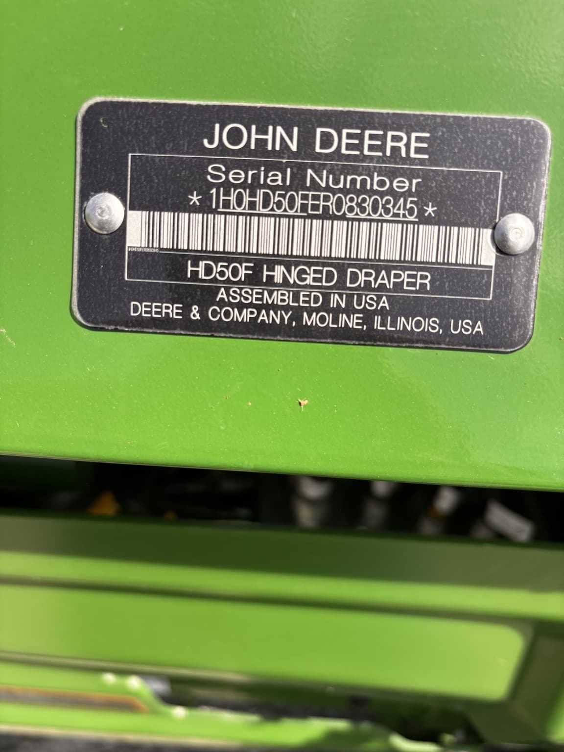 2024 John Deere HD50F Image
