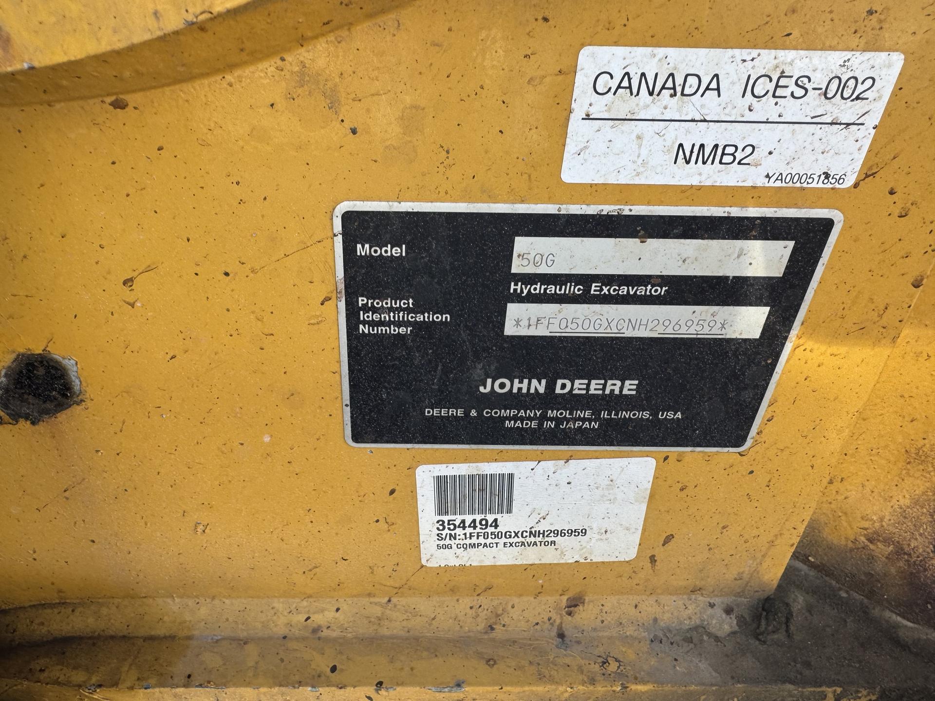2022 John Deere 50G Image