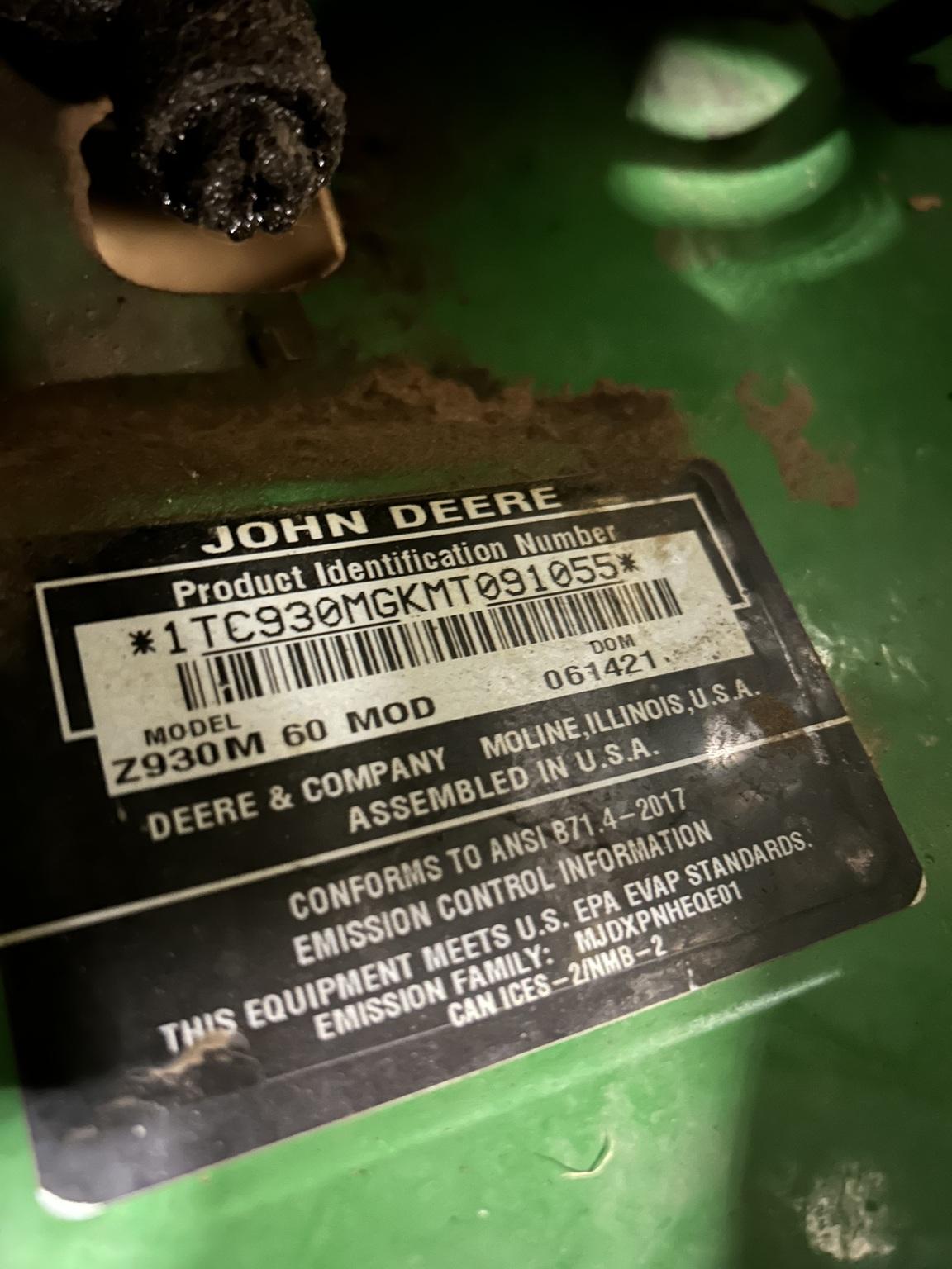 2021 John Deere Z930M Image