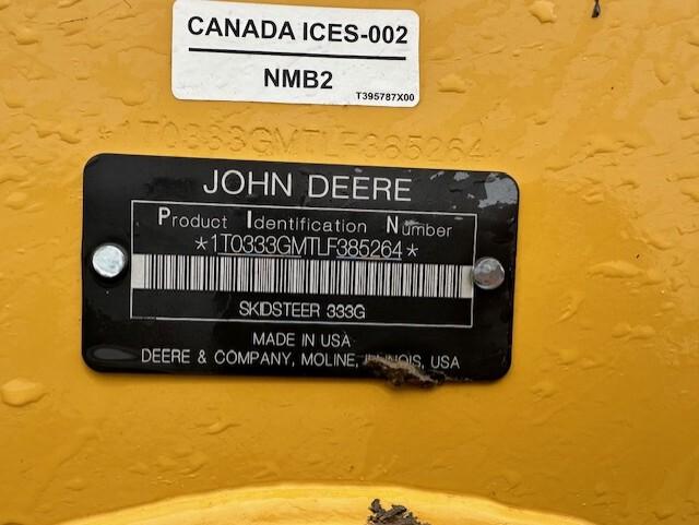 2020 John Deere 333G Image