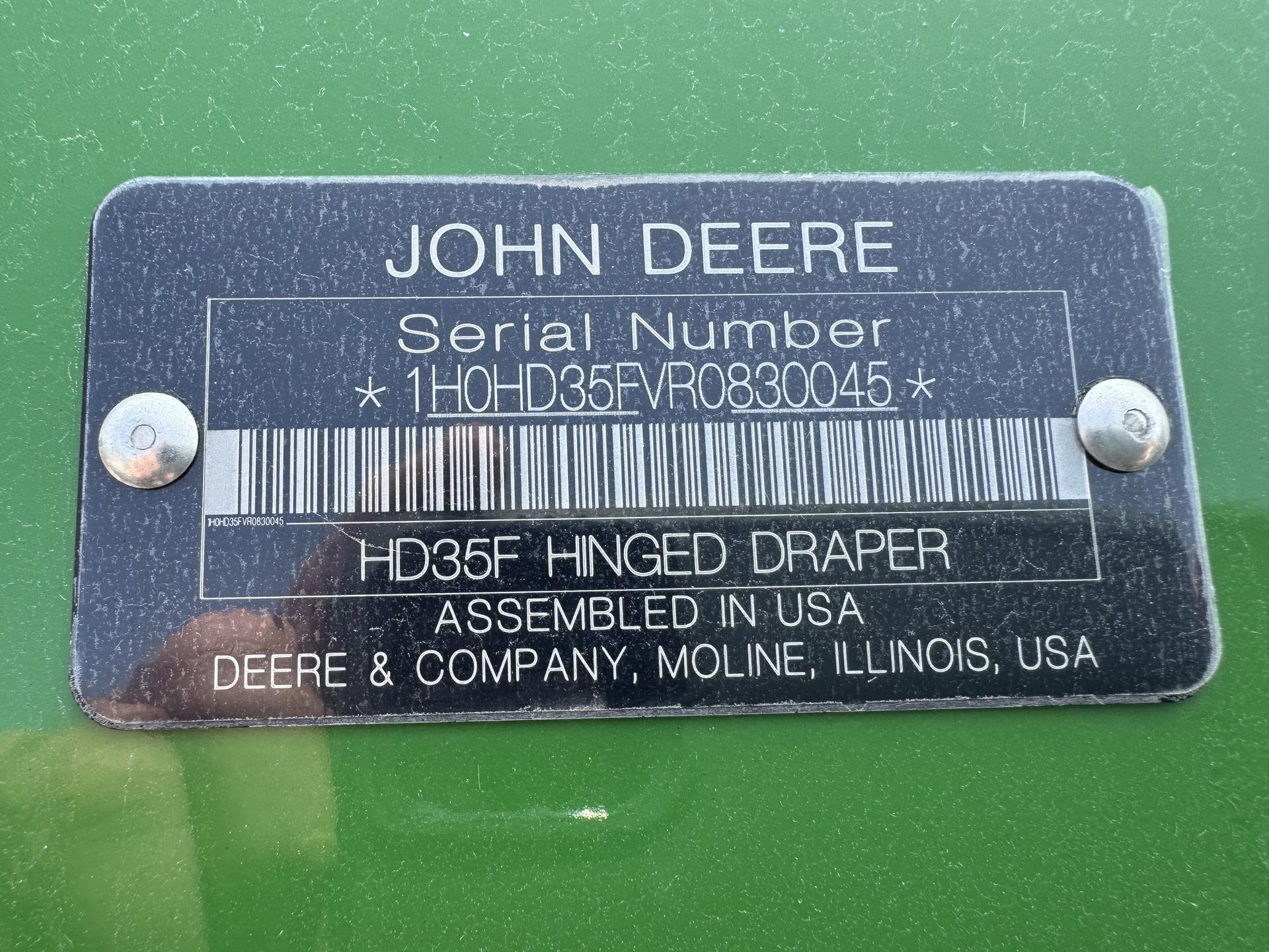 2024 John Deere HD35F Image