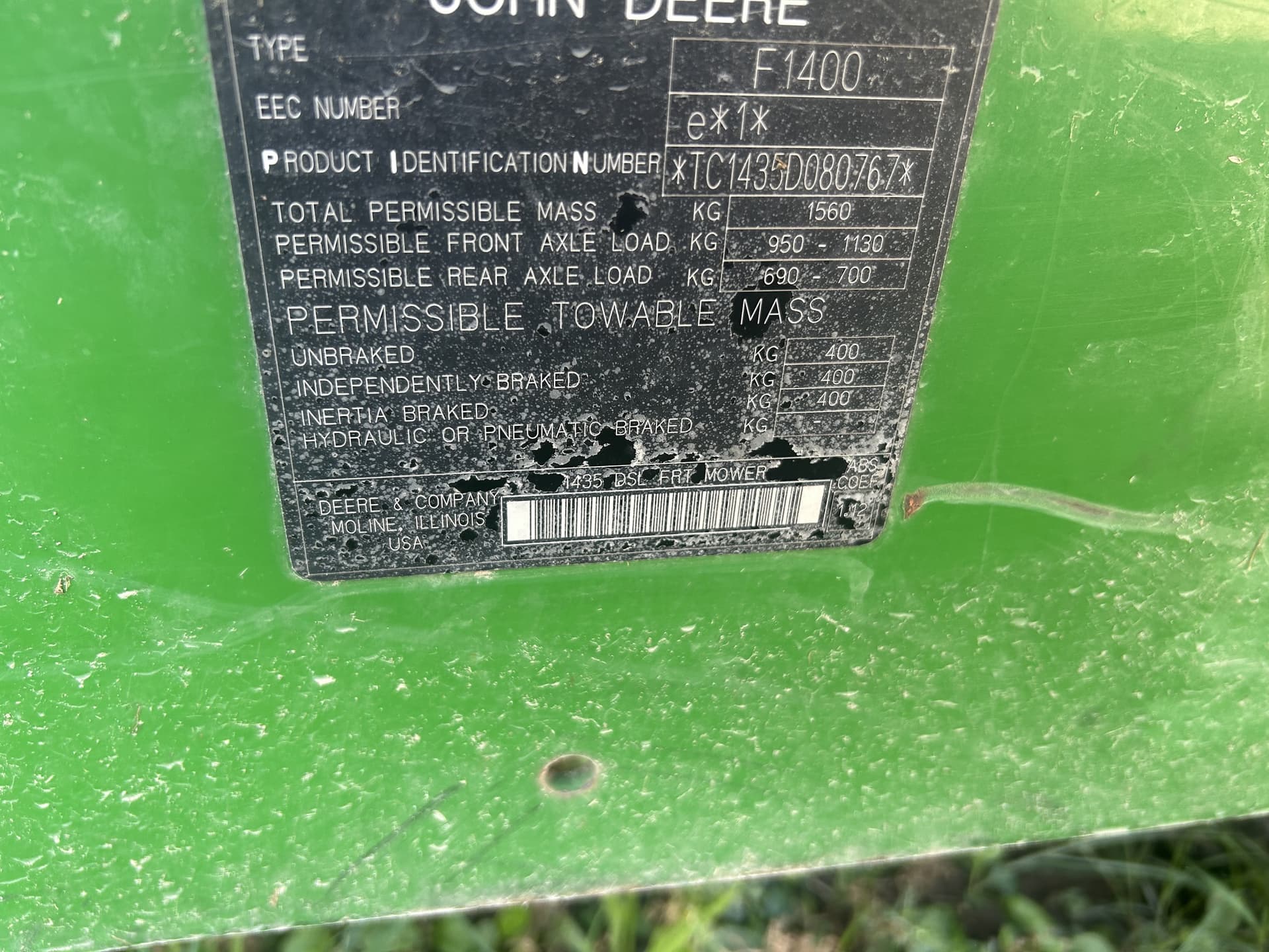 2008 John Deere 1435 Image