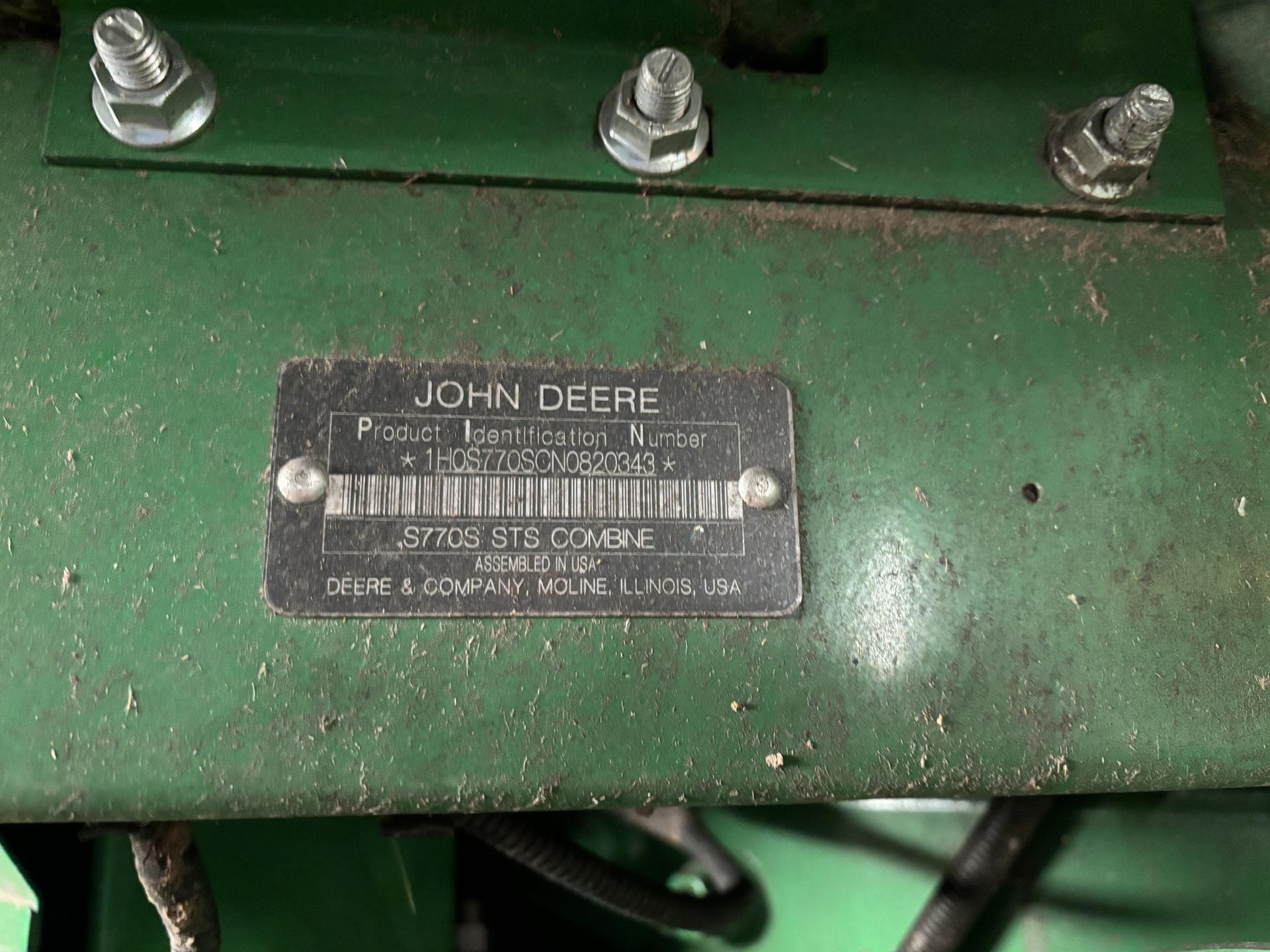 2022 John Deere S770 Image