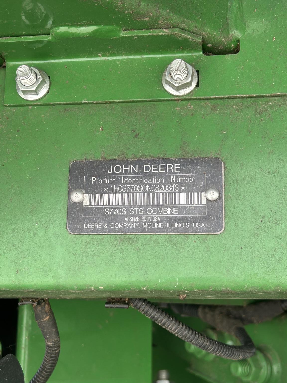 2022 John Deere S770 Image
