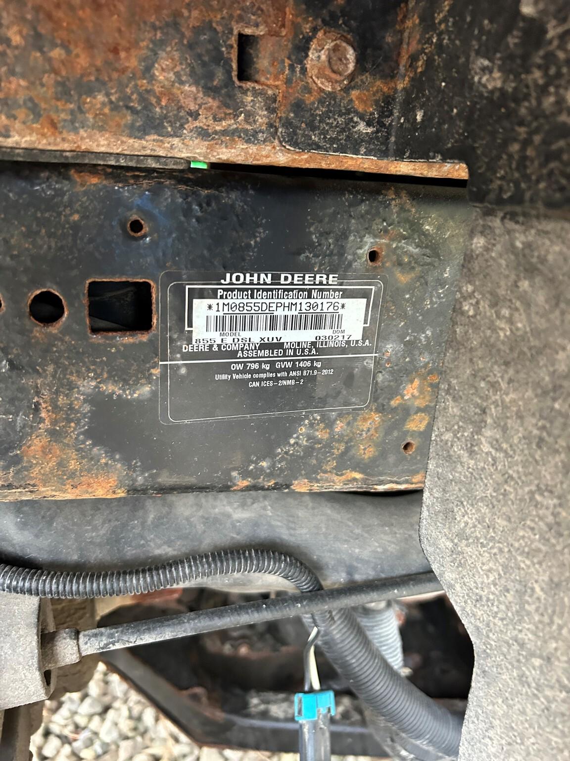 2017 John Deere XUV 855D Image