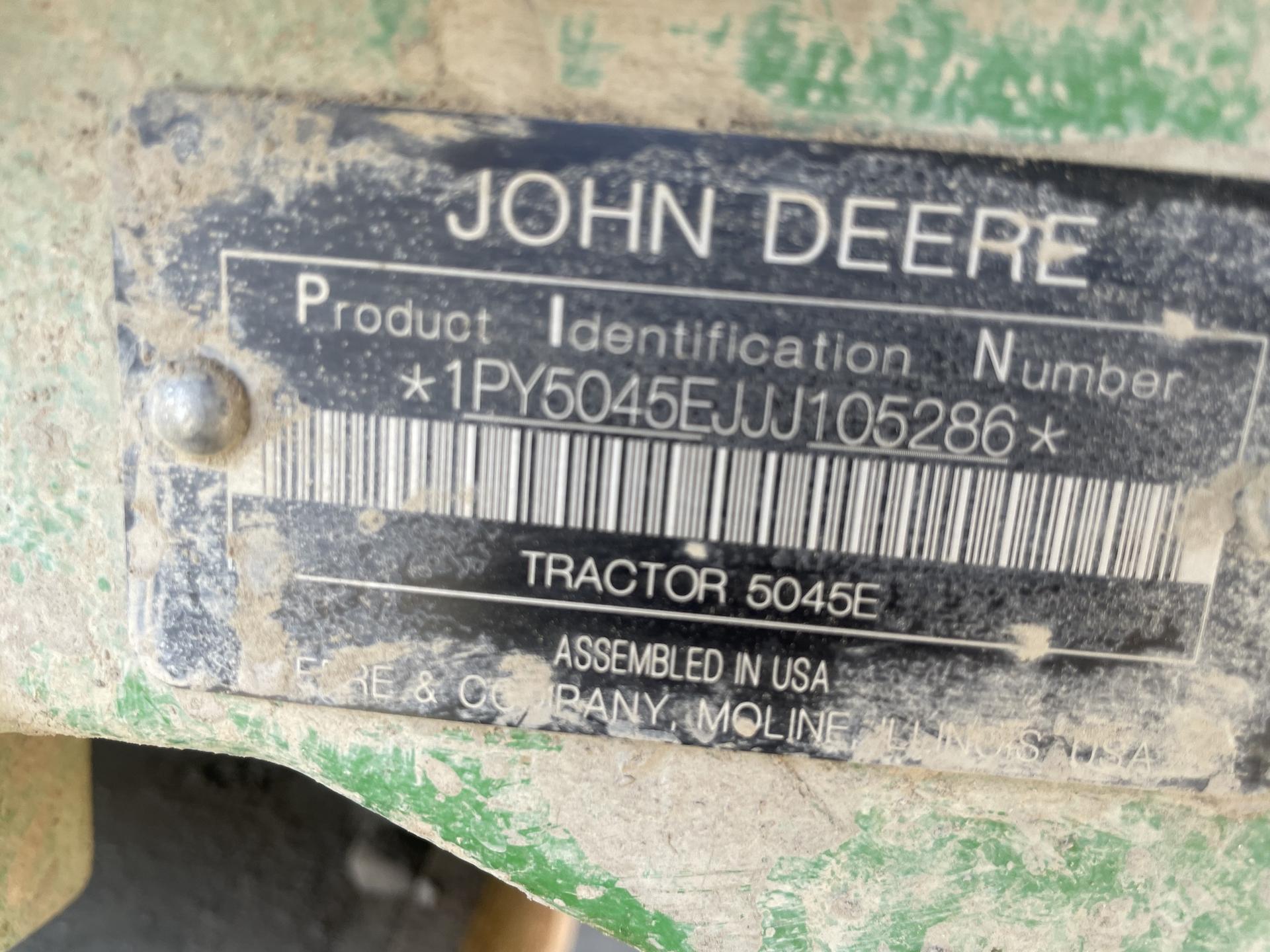 2018 John Deere 5045E Image