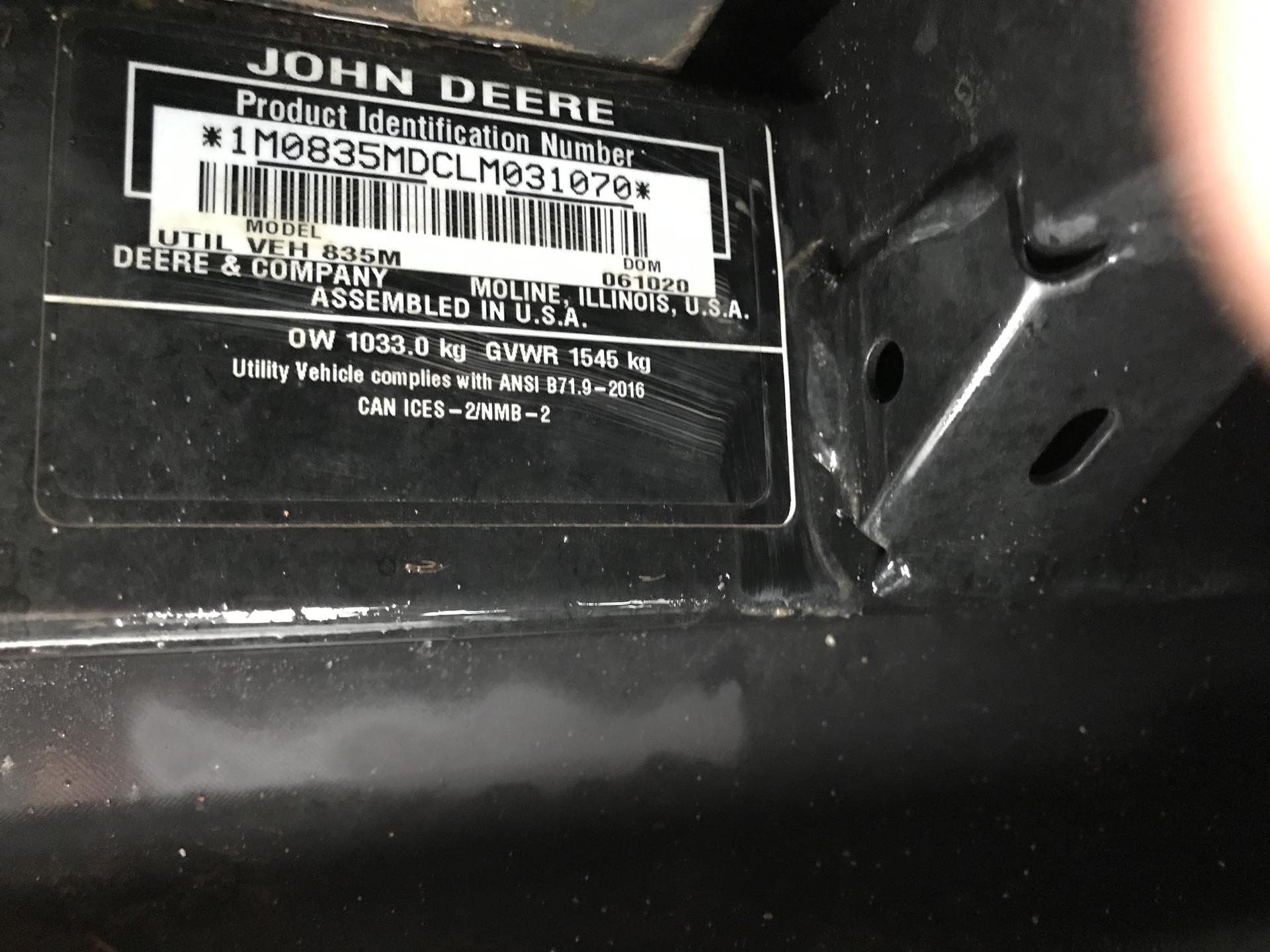 2020 John Deere XUV 835M Image