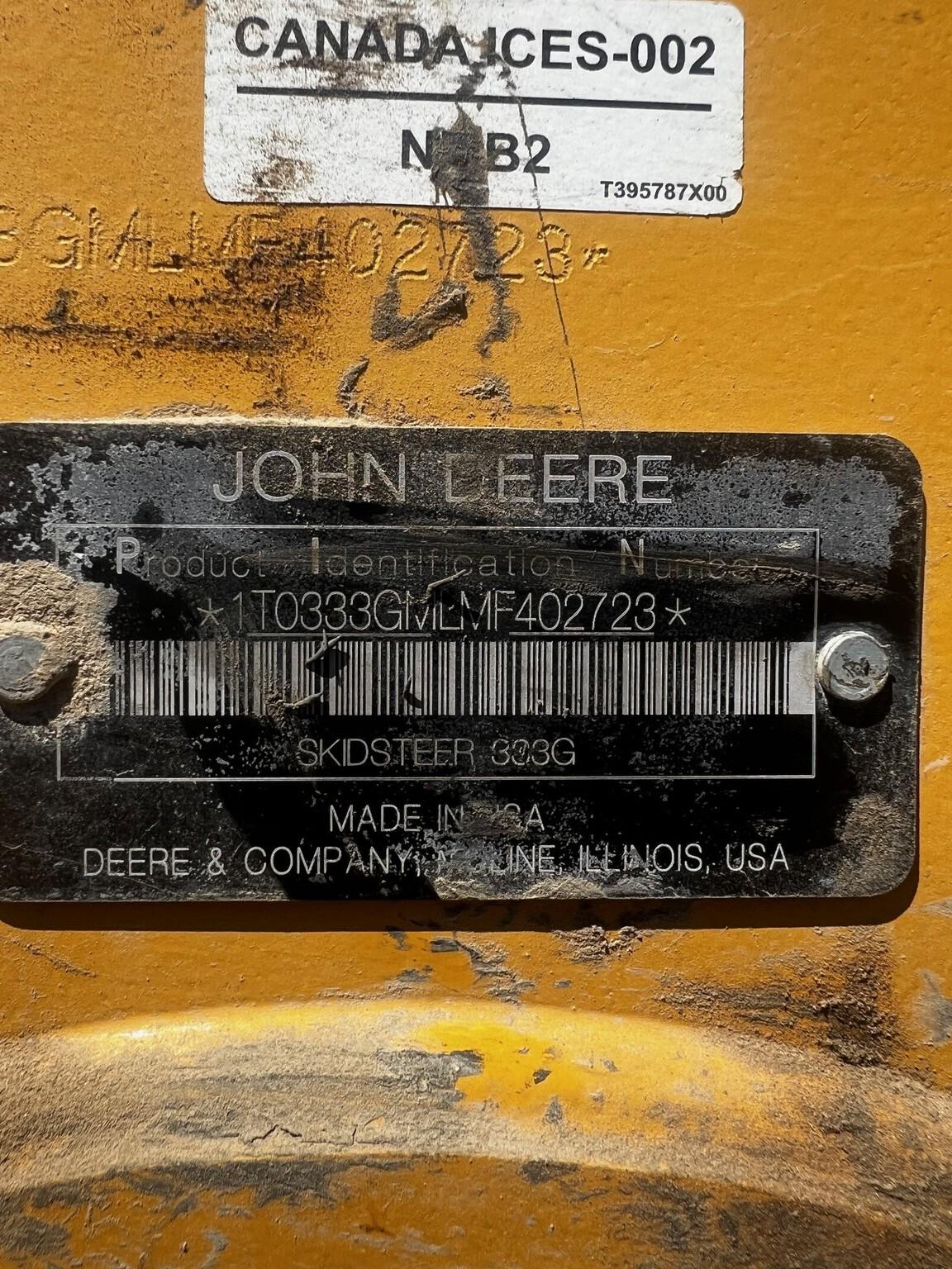 2021 John Deere 333G Image