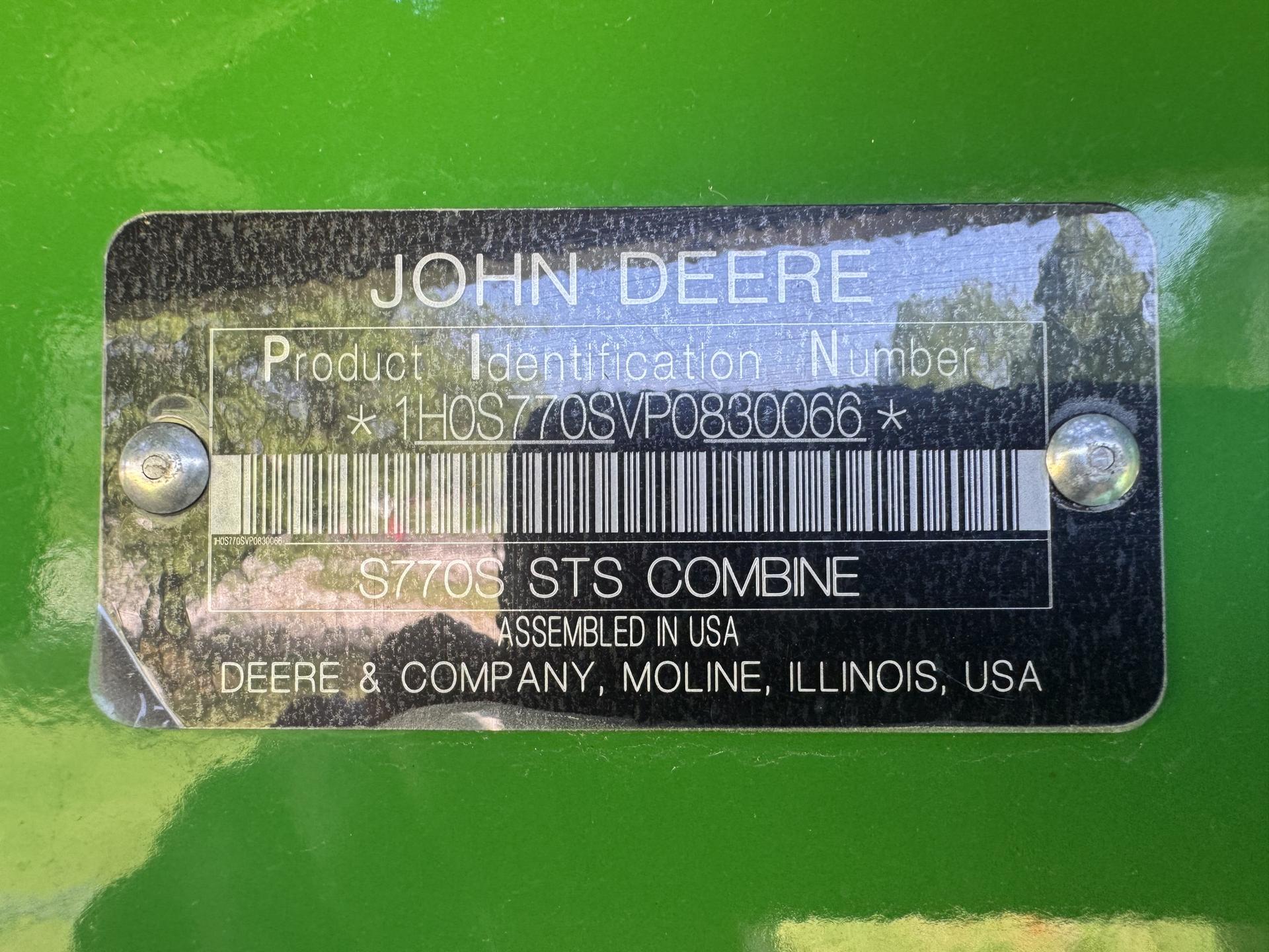 2024 John Deere S770 Image