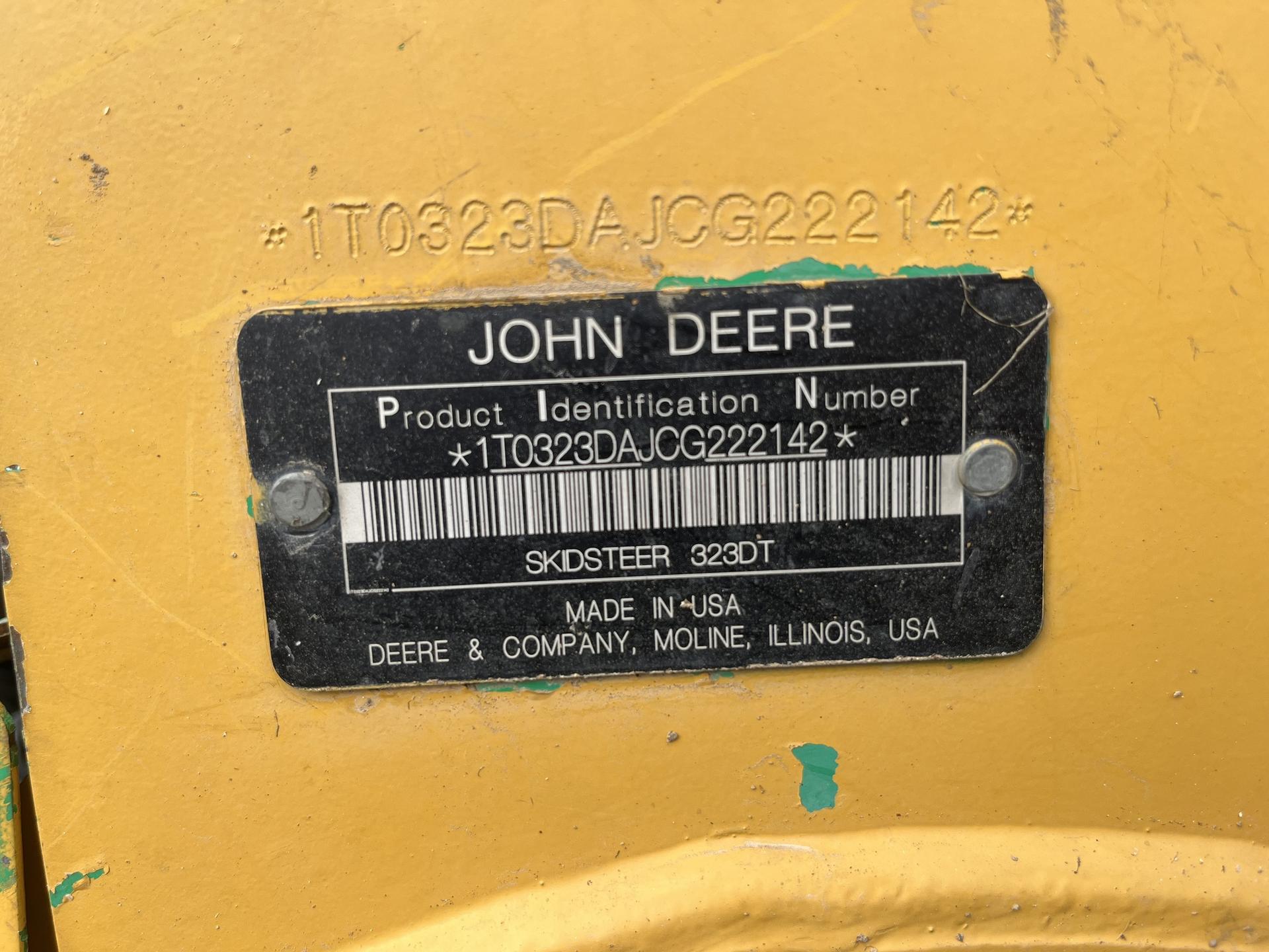 2012 John Deere 323D Image