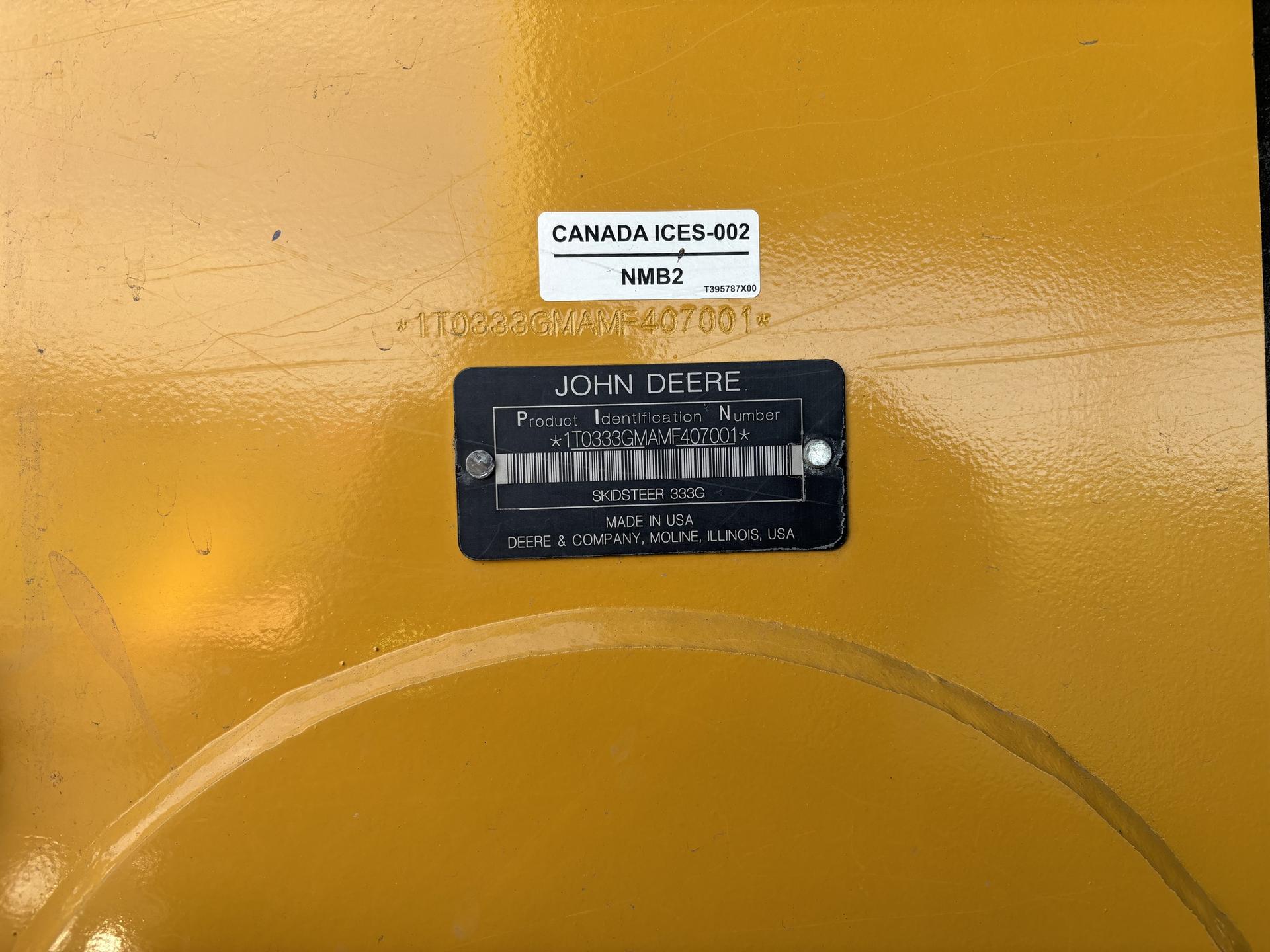 2021 John Deere 333G Image