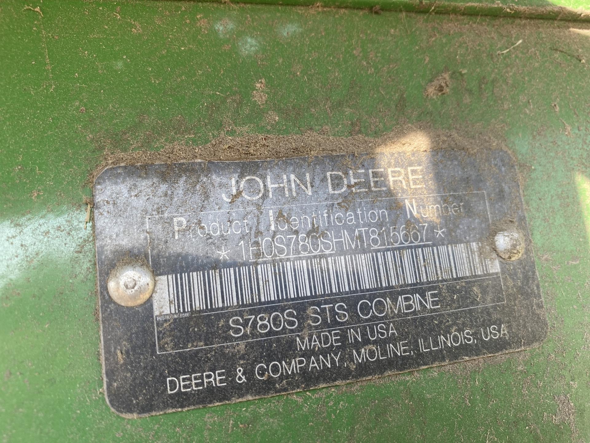 2021 John Deere S780 Image