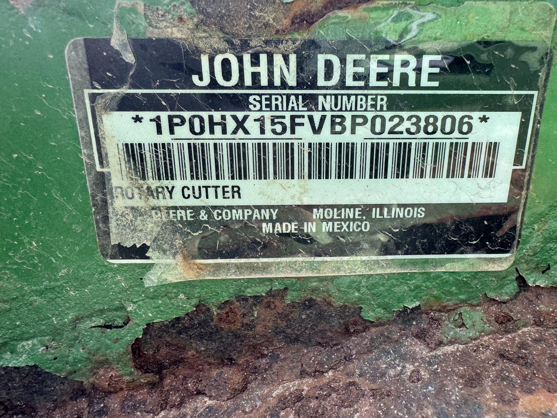 2011 John Deere HX15 Image