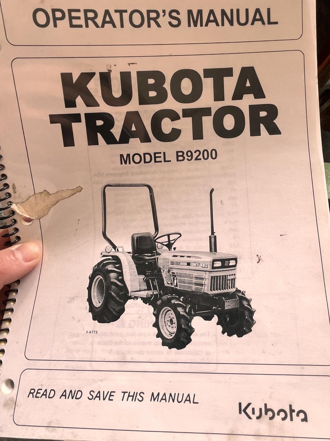 1988 Kubota B9200 Image