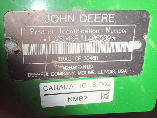 2020 John Deere 3046R Image