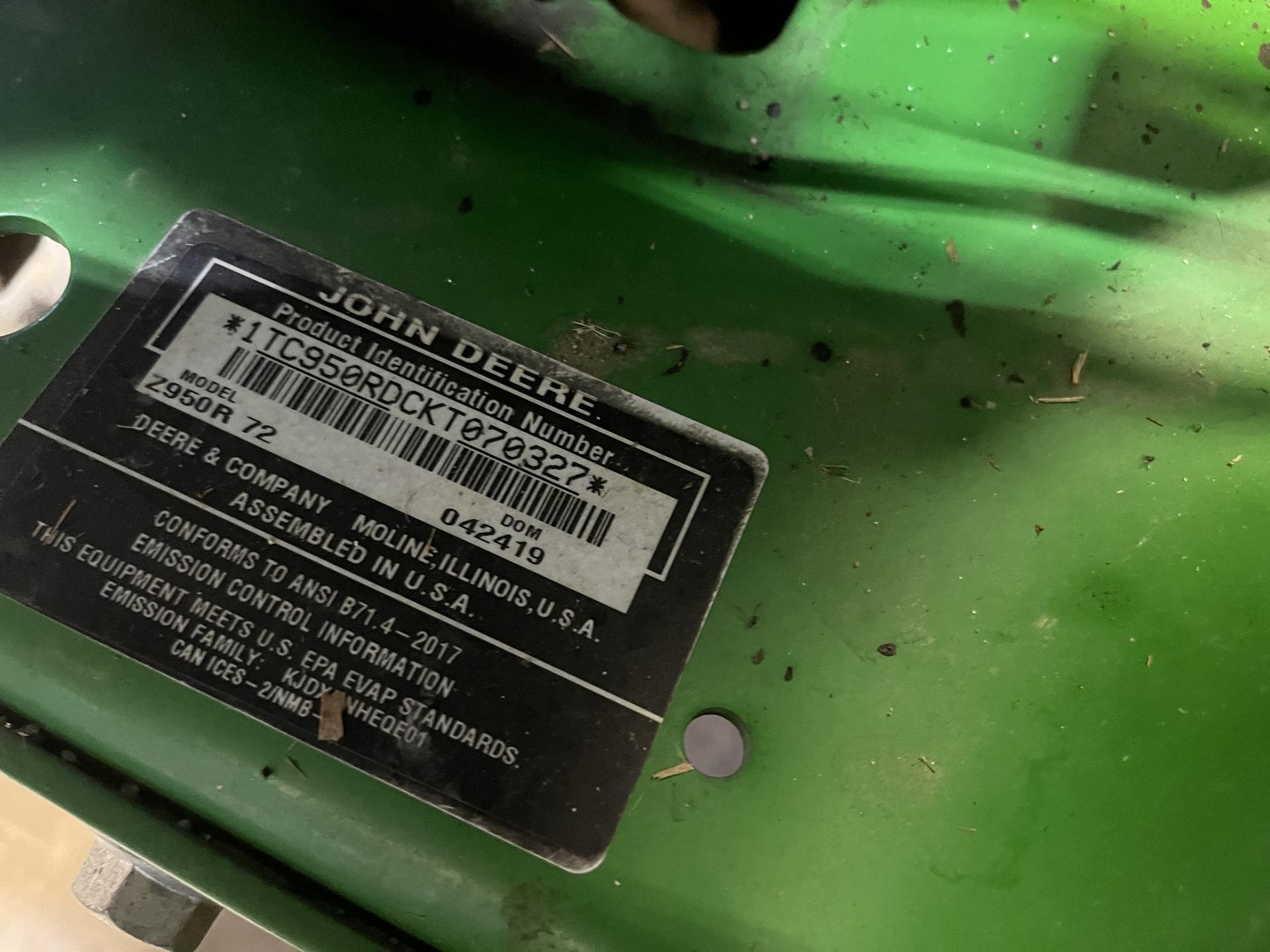 2019 John Deere Z950R Image