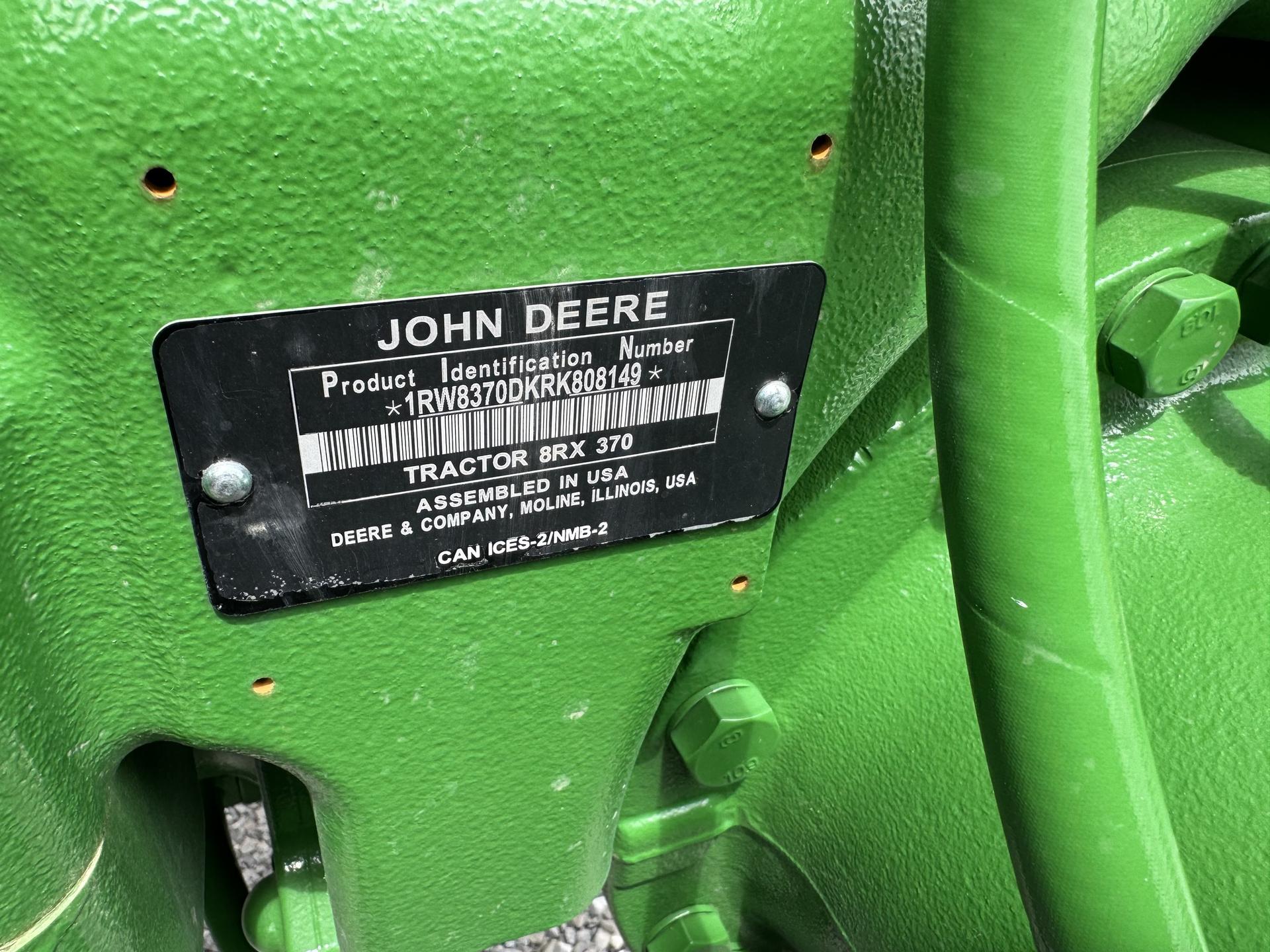 2024 John Deere 8RX 370 Image